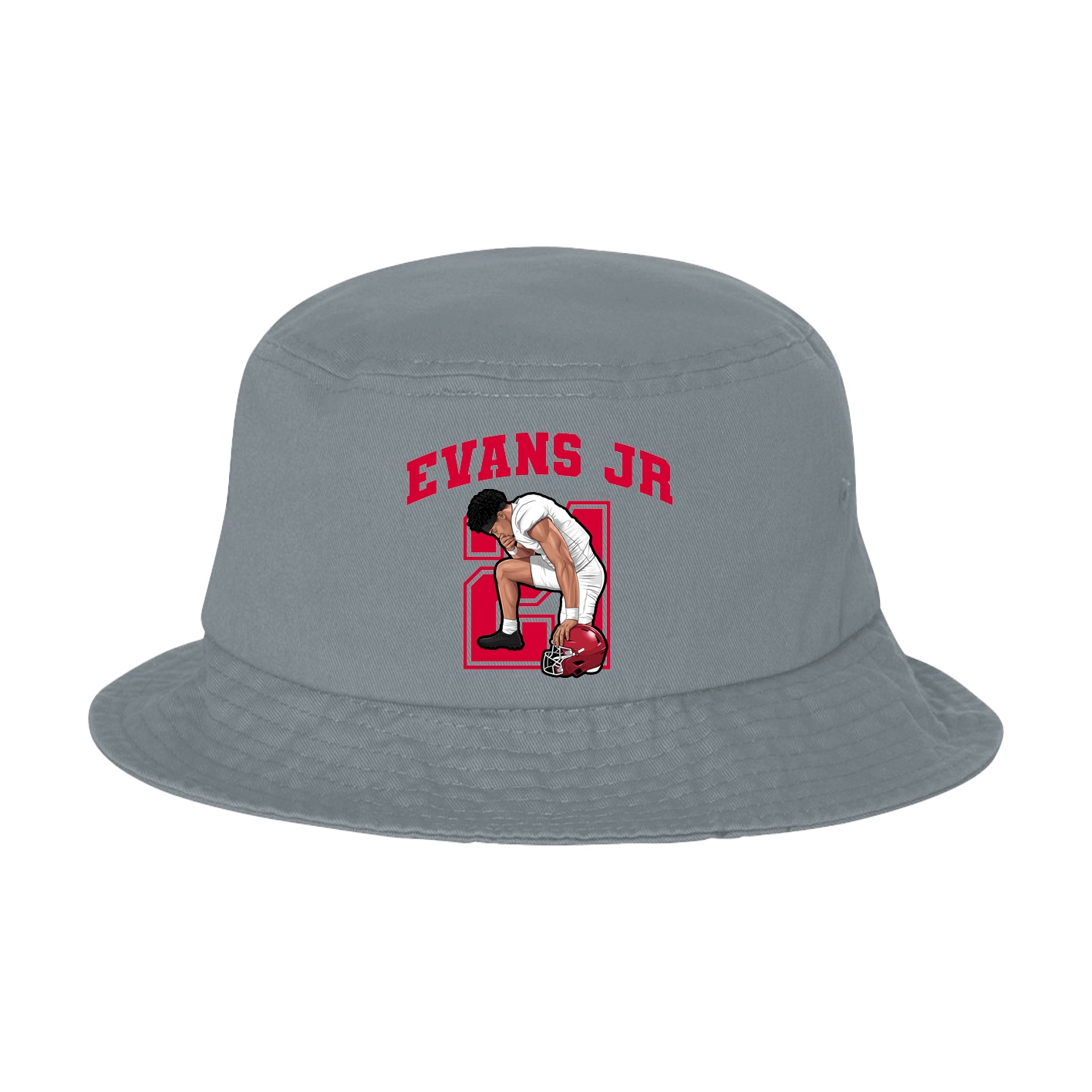 Bucket Cap — Number in Grey