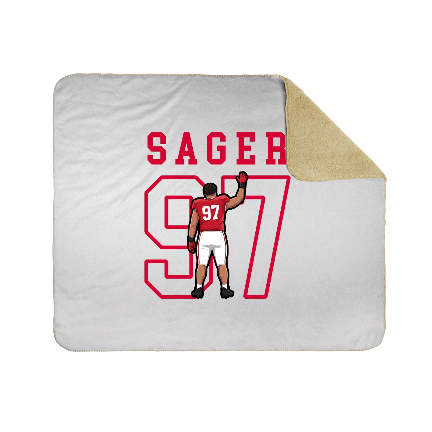Throw Blanket — Shirsey in White
