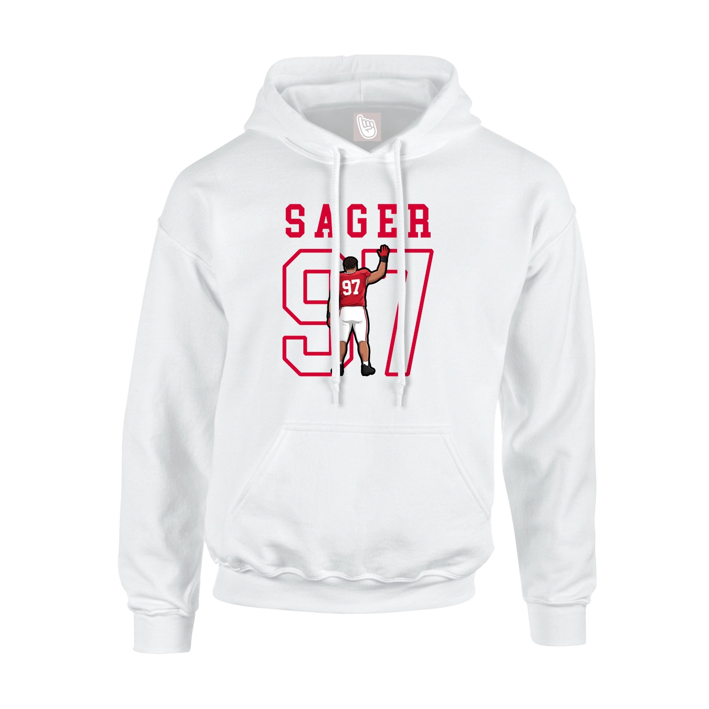 Hoodie — Shirsey in White