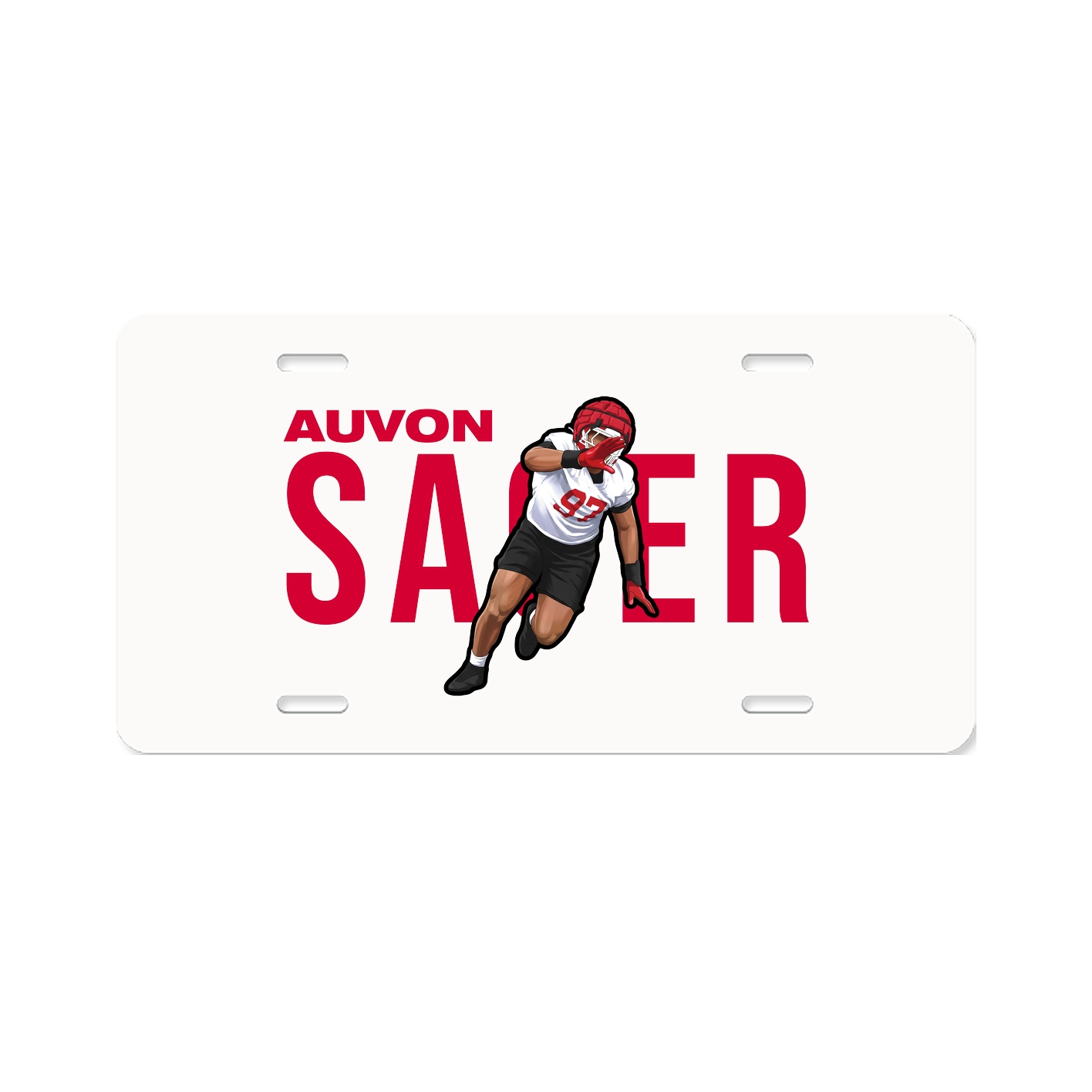 License Plate — Player Name in Classic