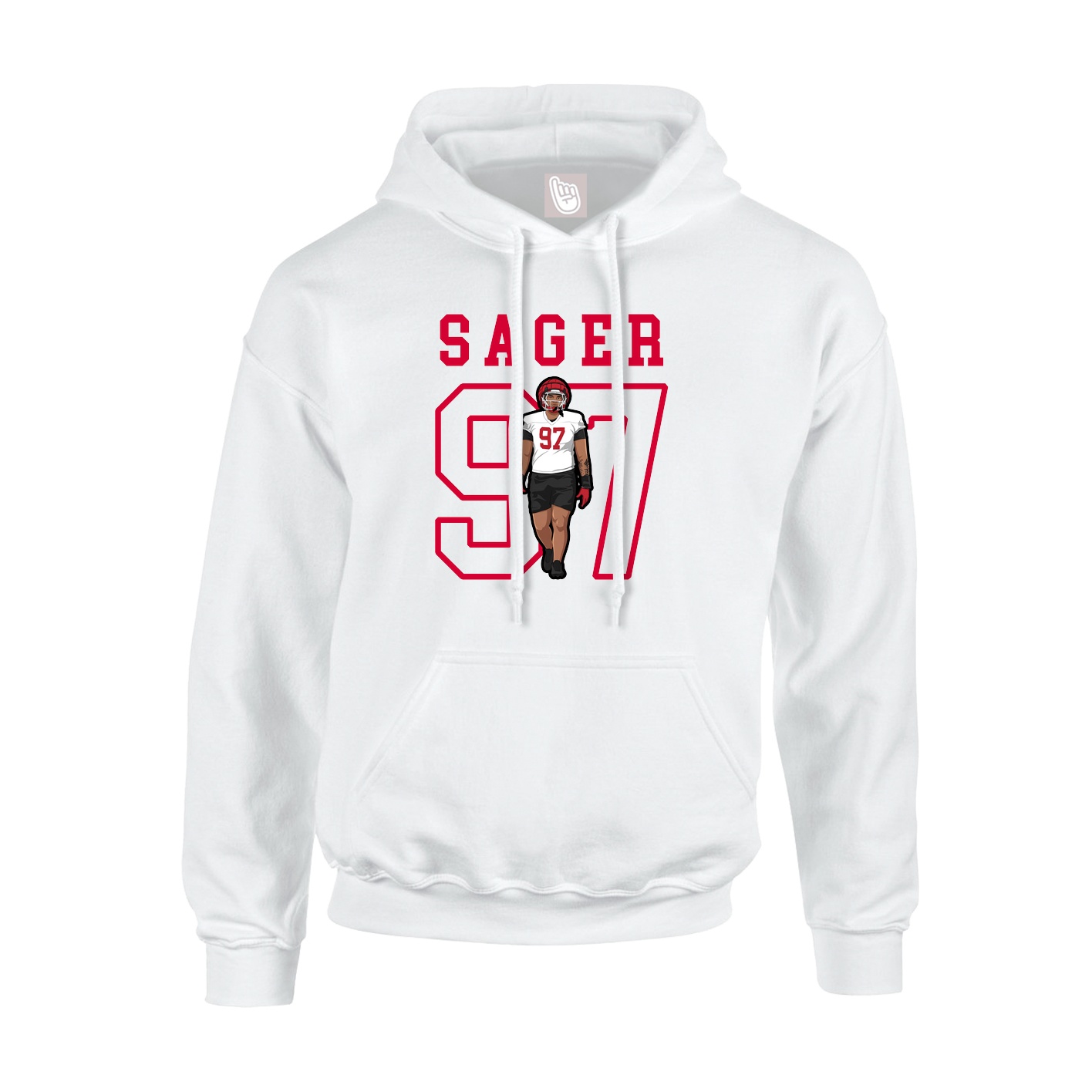 Youth Hoodie — Shirsey in White