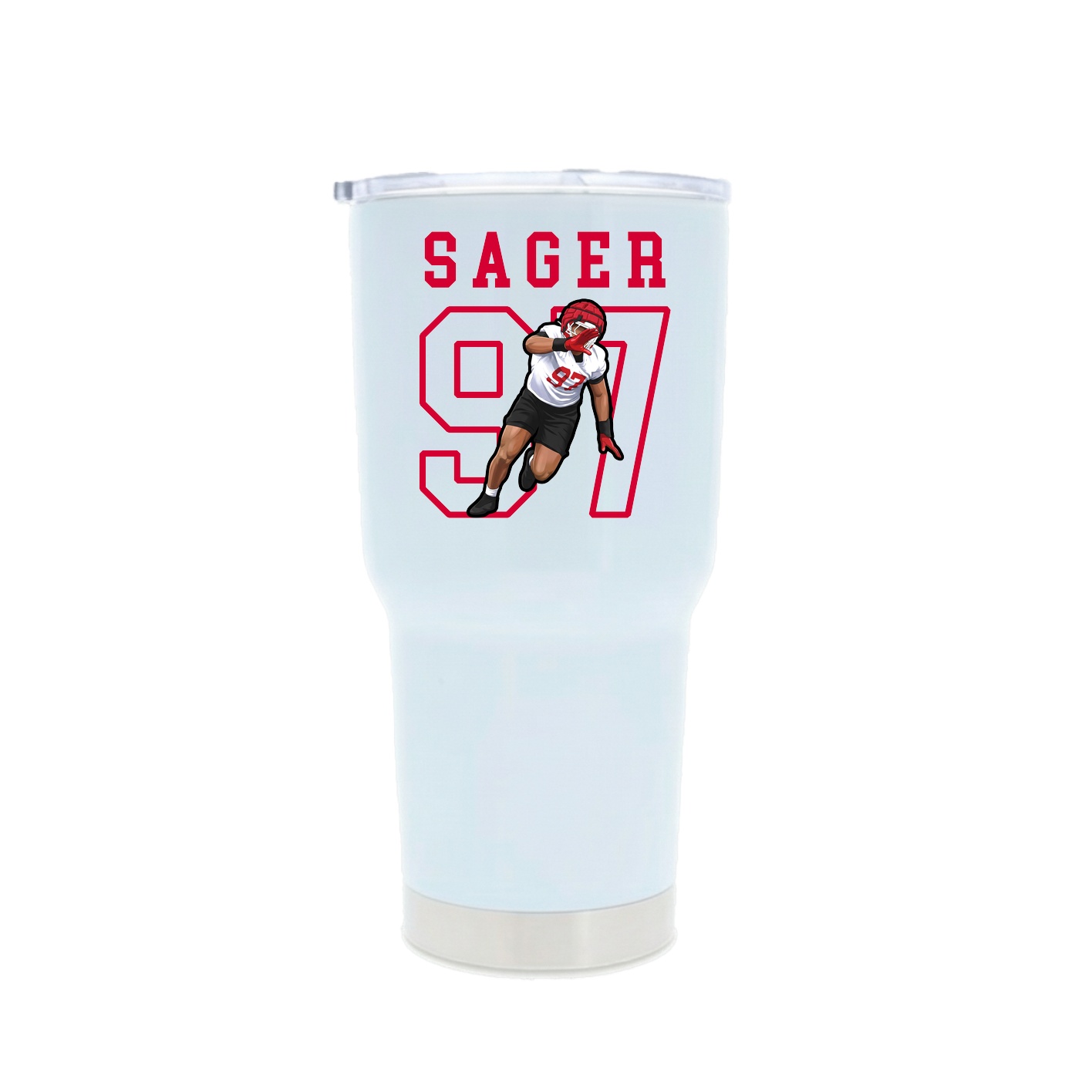 30oz Stainless Steel Tumbler — Shirsey in White