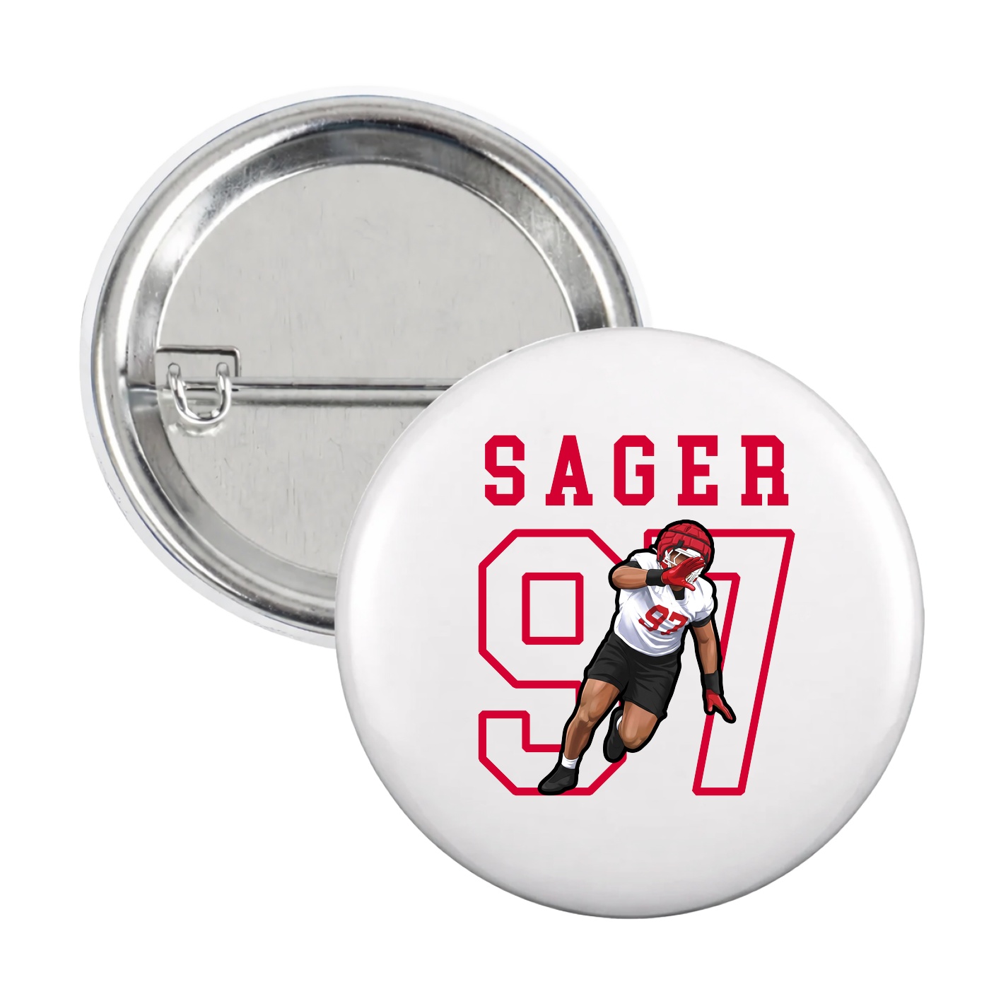 Game Day Button — Shirsey in White