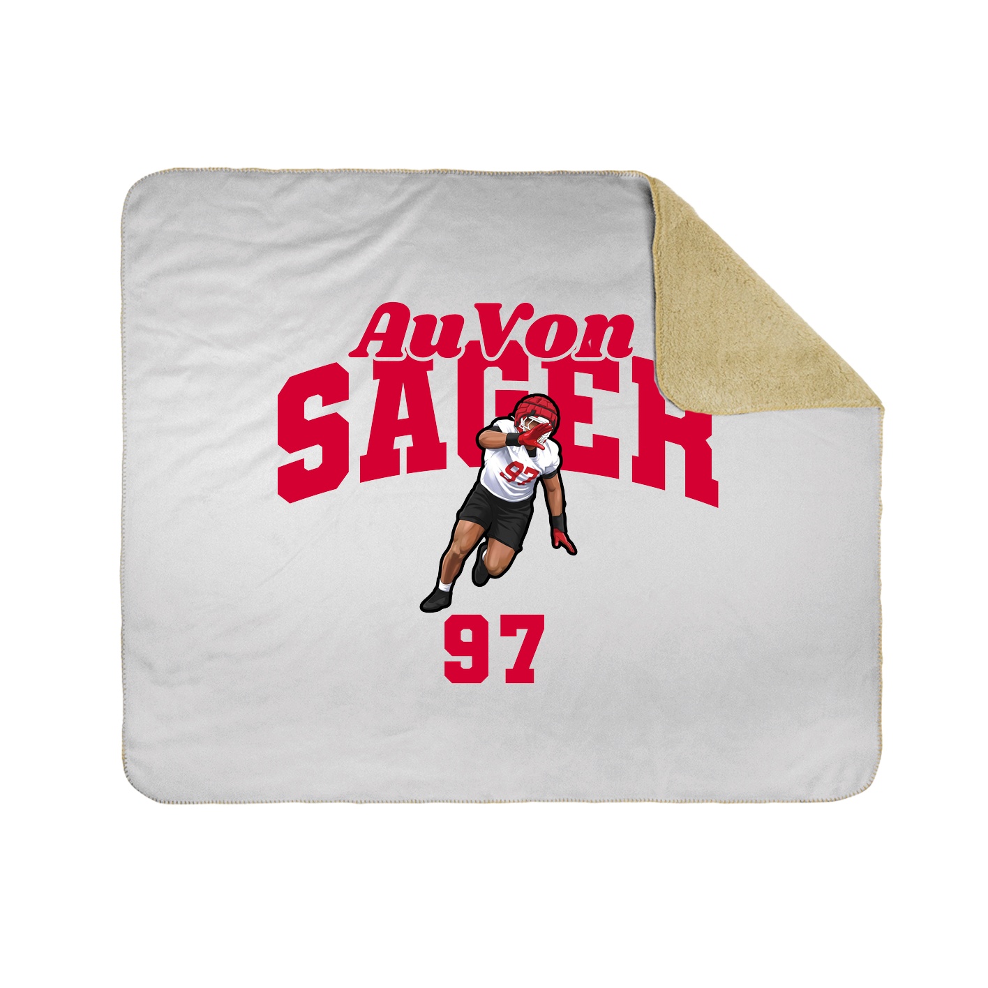 Throw Blanket — Signature Arch in White