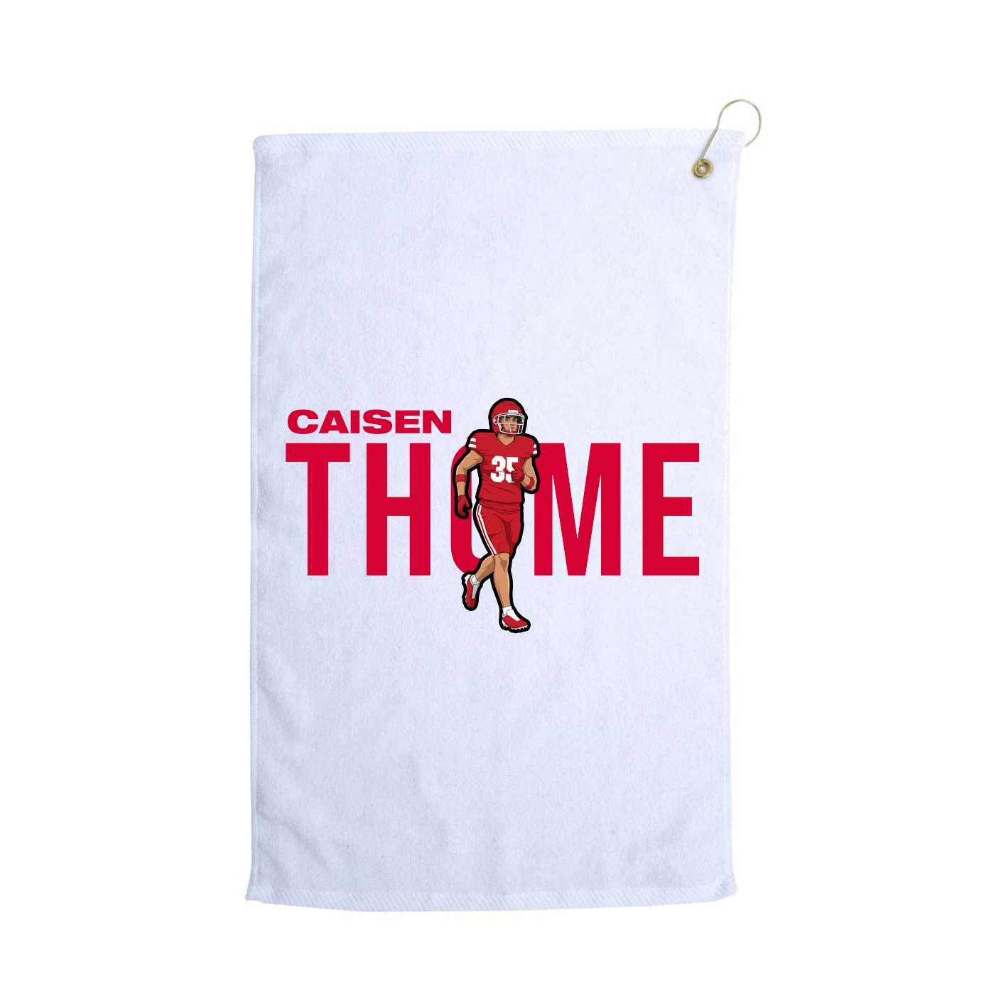 Golf Towel — Player Name in White