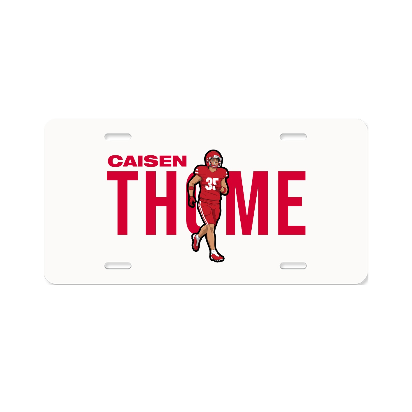License Plate — Player Name in Classic