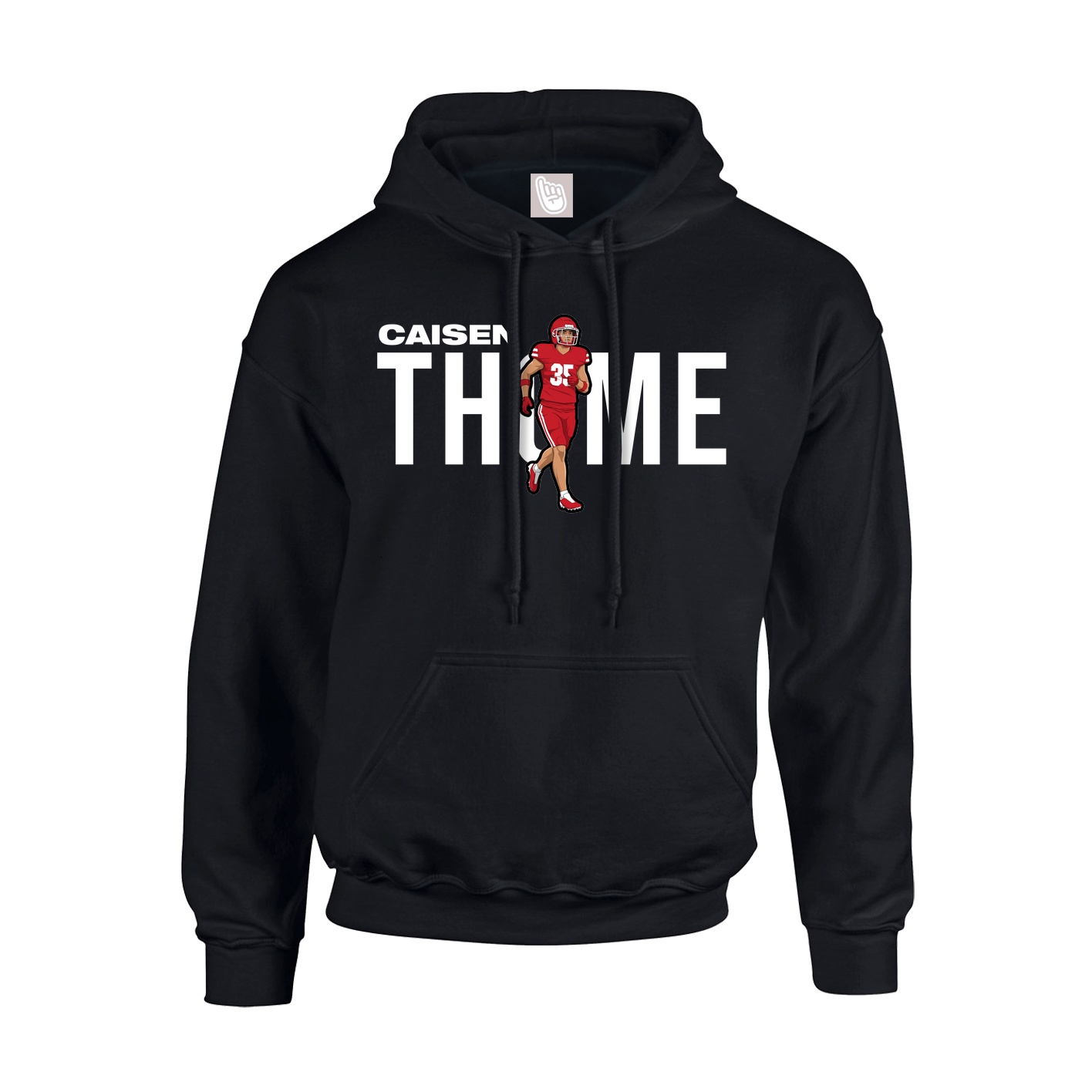 Youth Hoodie — Player Name in Black