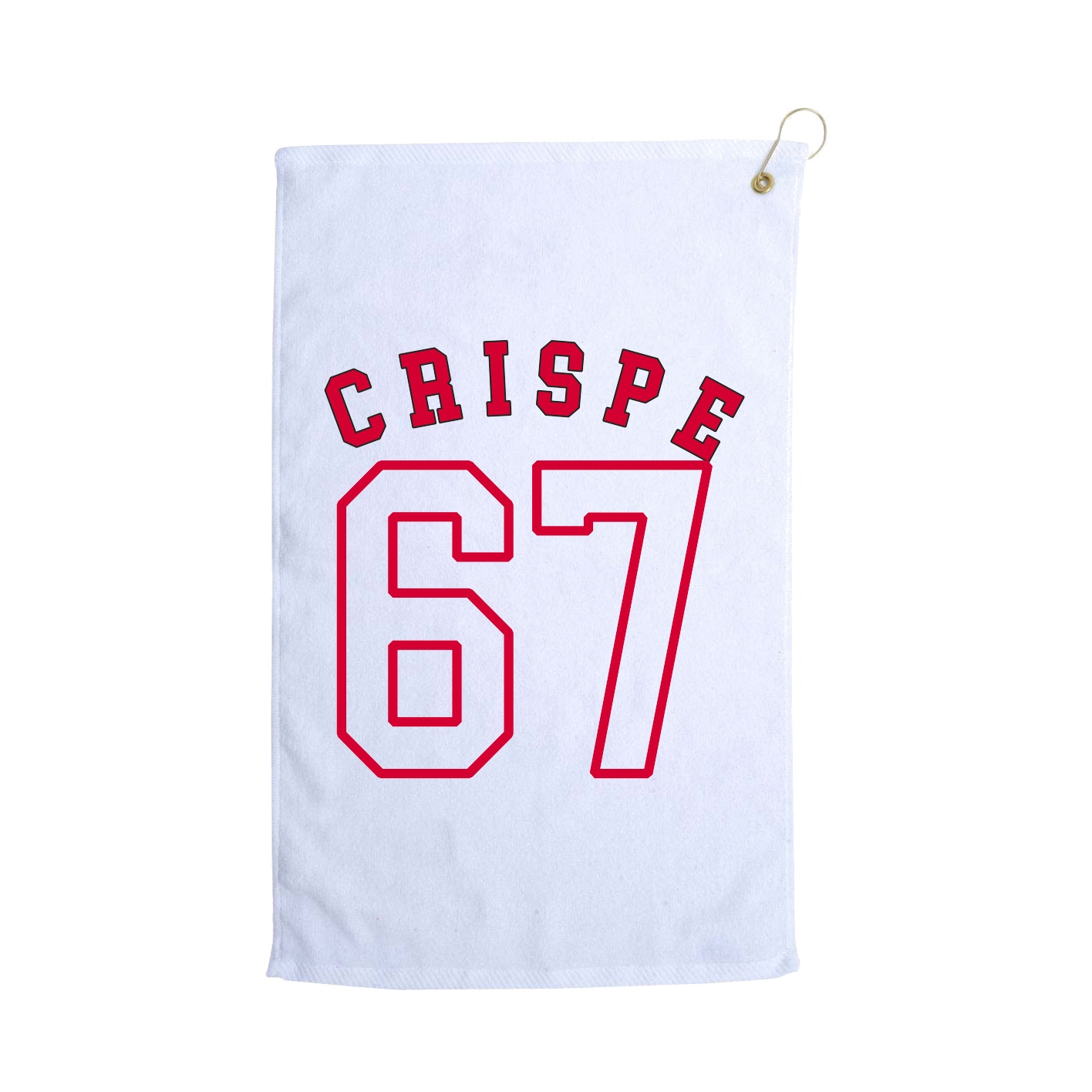 Golf Towel — Shirsey Arch in White