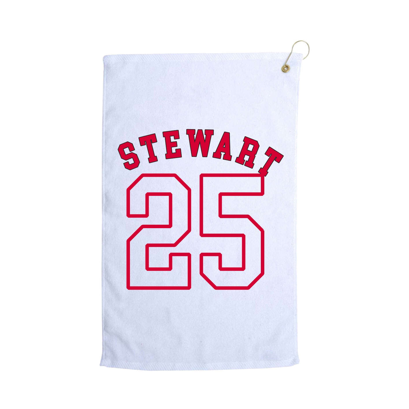 Golf Towel — Shirsey Arch in White