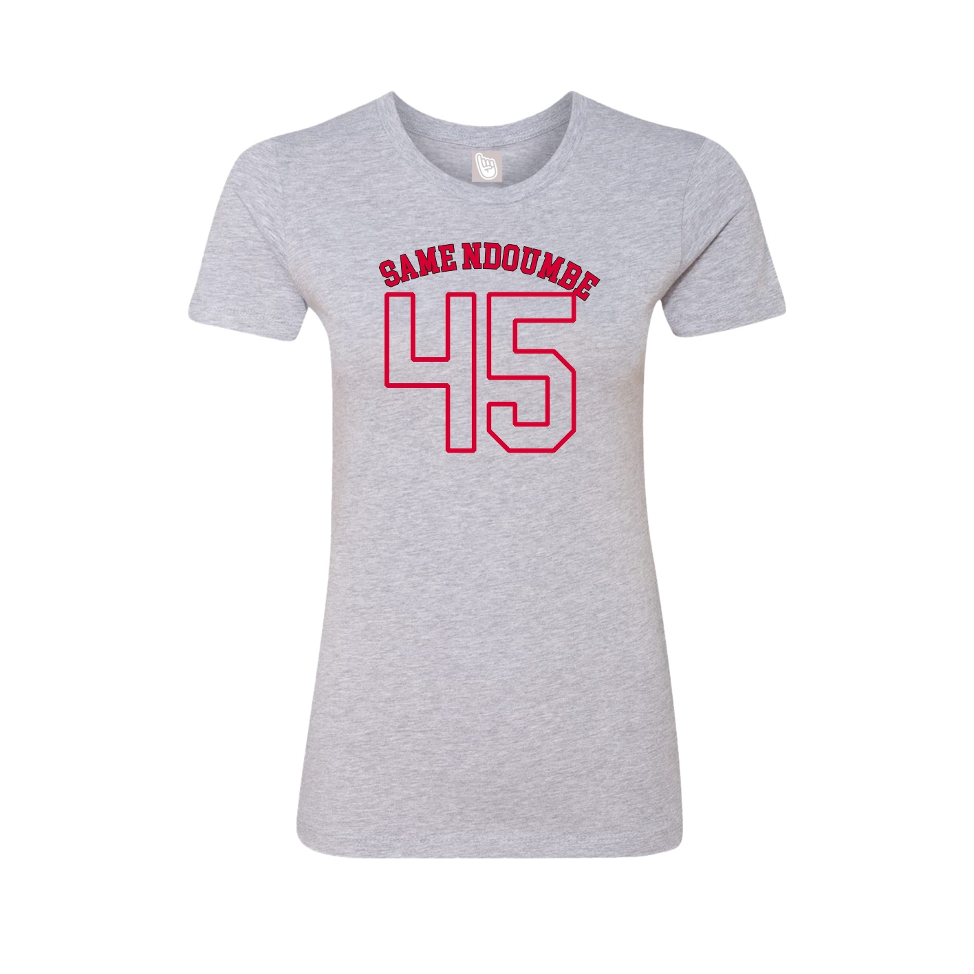 Fitted Women's Tee — Shirsey Arch in Grey