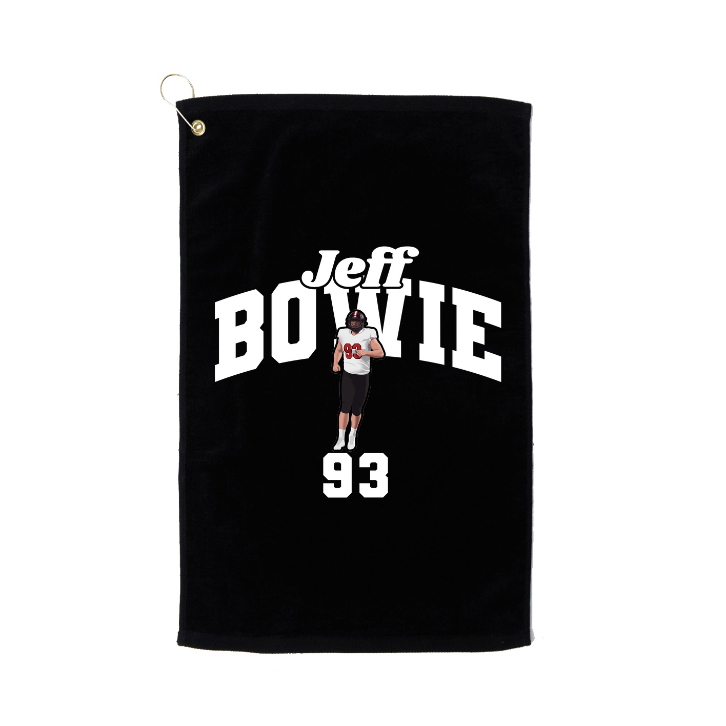 Golf Towel — Signature Arch in Black
