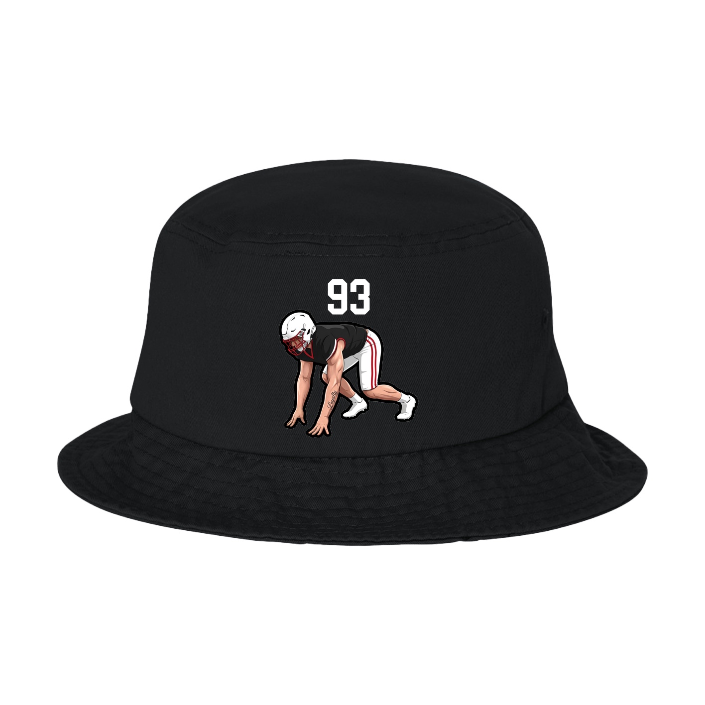 Bucket Cap — Number Top in Black