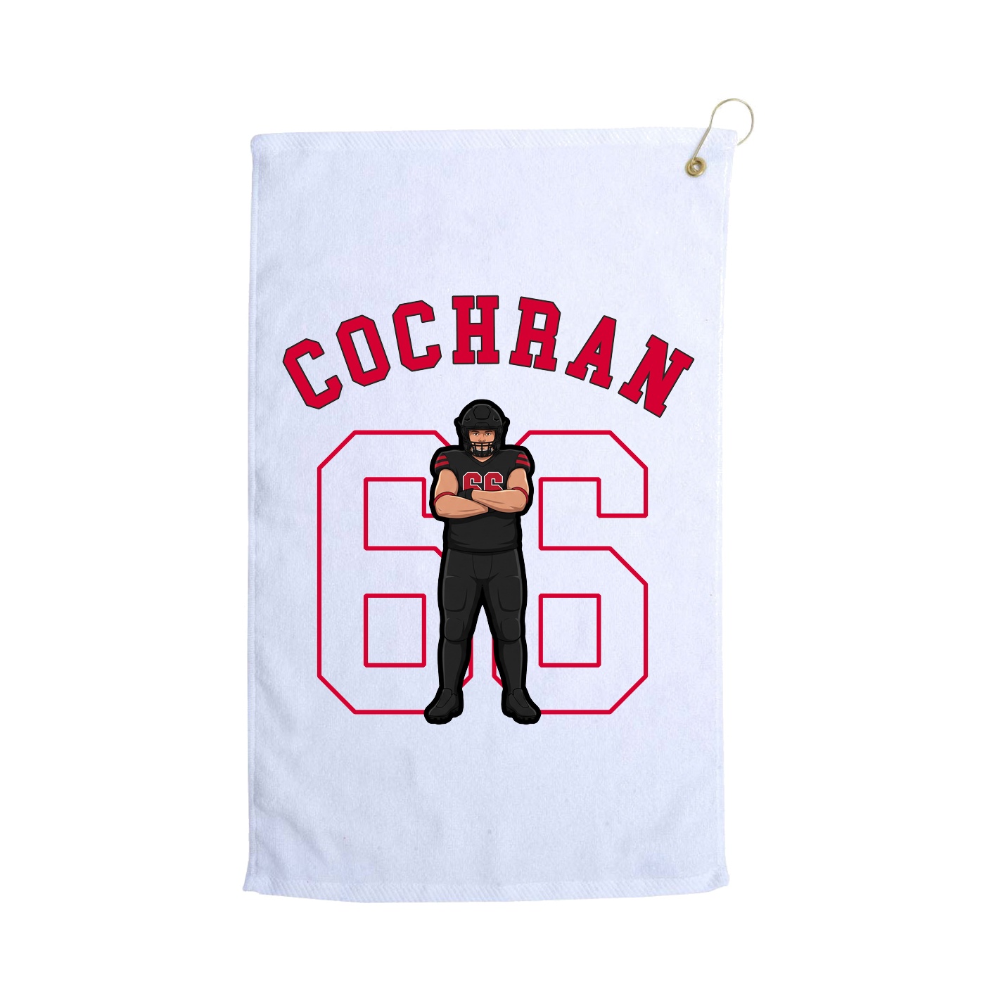 Golf Towel — Shirsey Arch in White