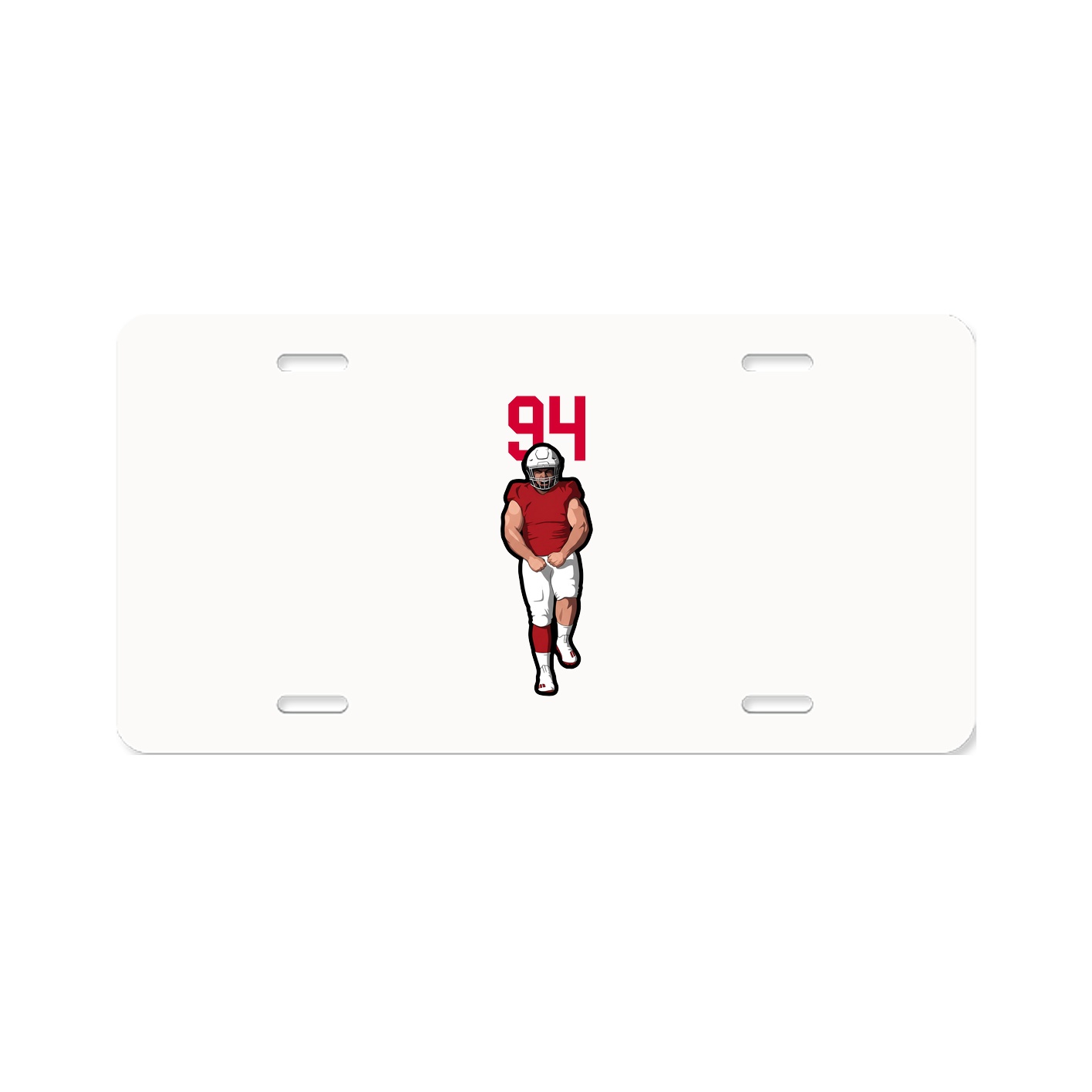 License Plate — Number Top in Classic