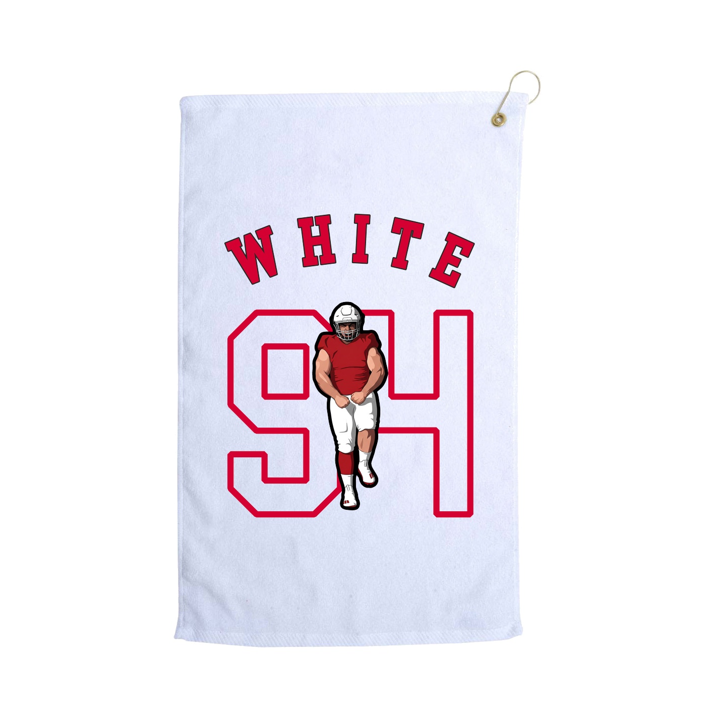 Golf Towel — Shirsey Arch in White