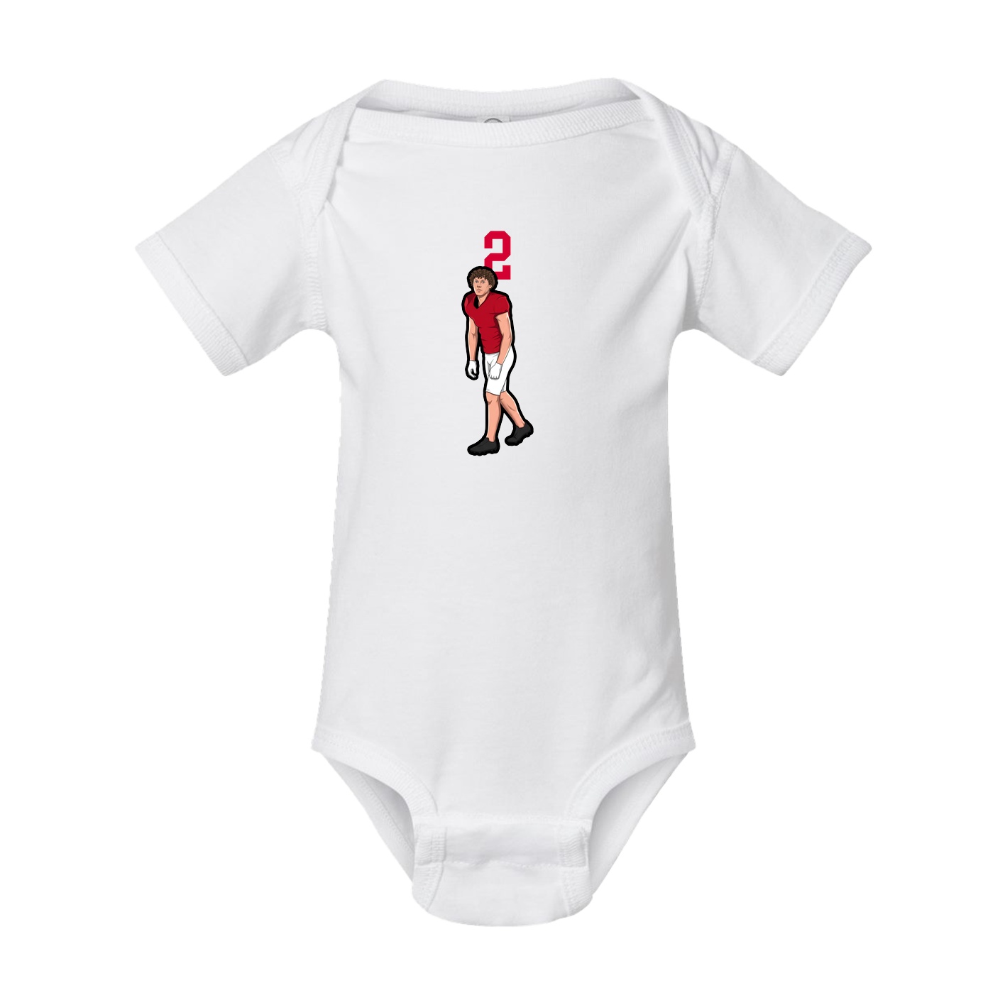 Baby Onesie — Number Top in White
