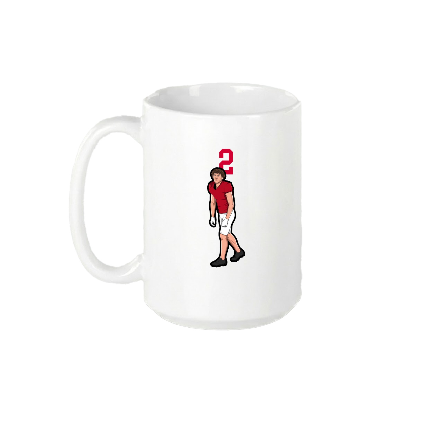 15oz Coffee Mug — Number Top in White