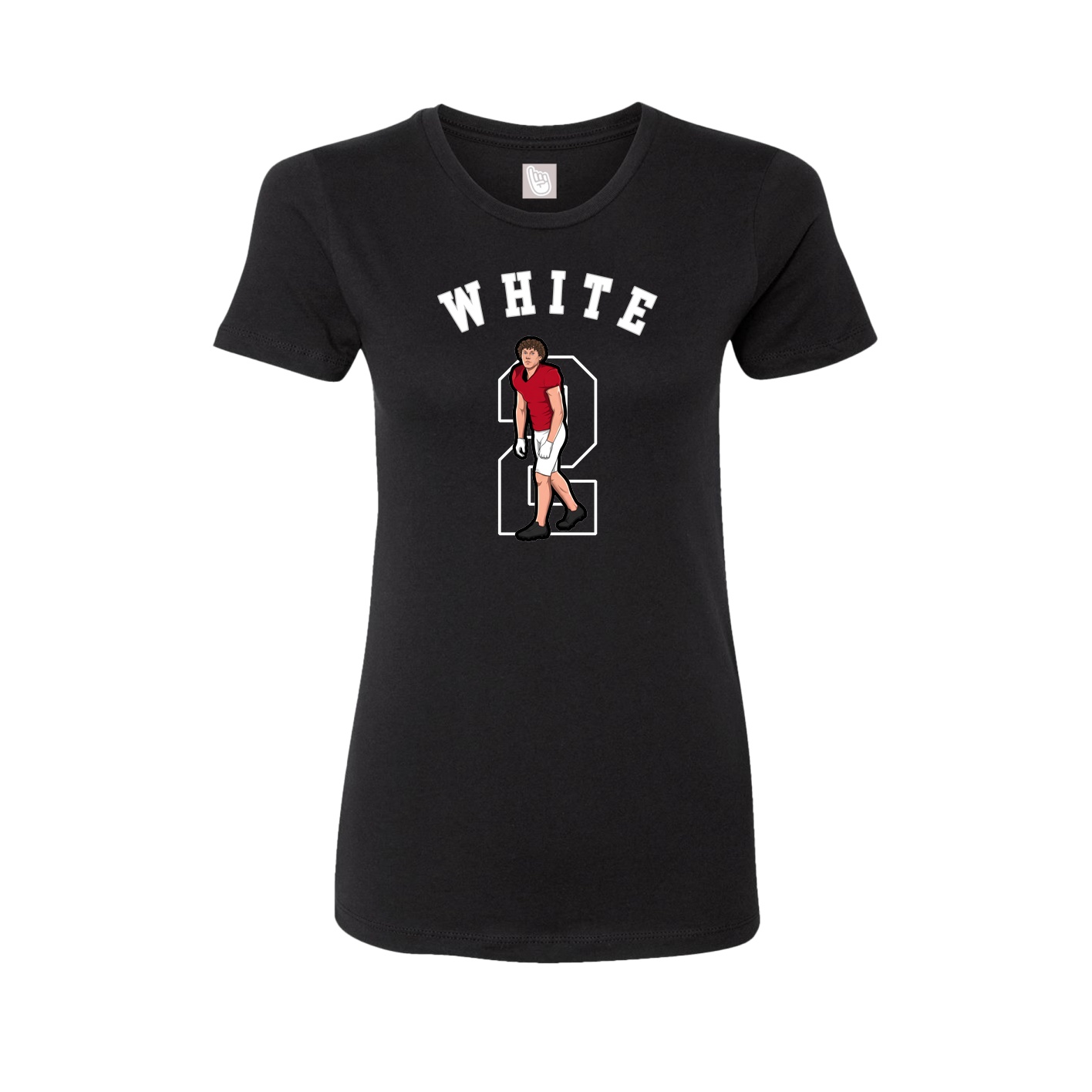 Fitted Women's Tee — Shirsey Arch in Black