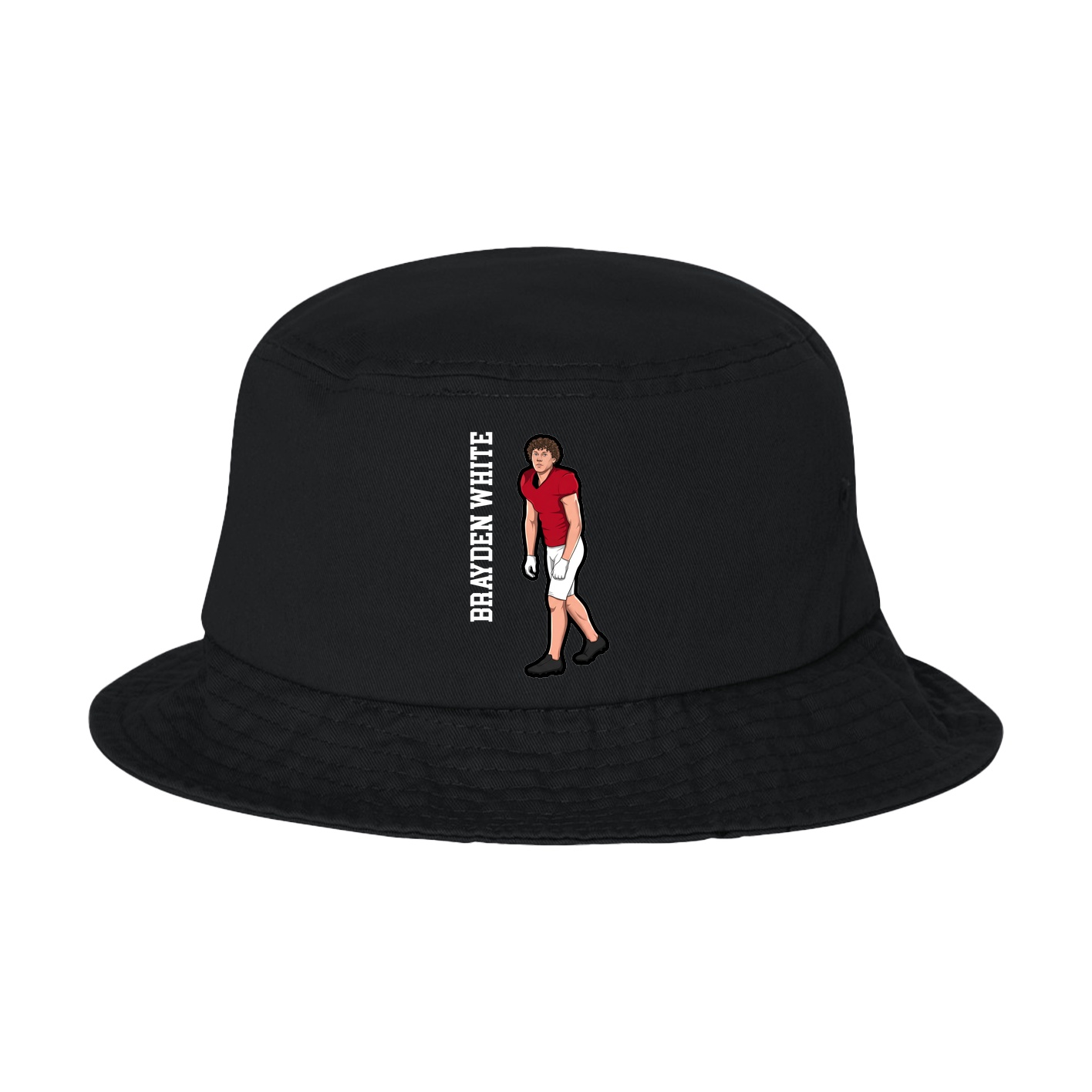 Bucket Cap — Name Vertical in Black