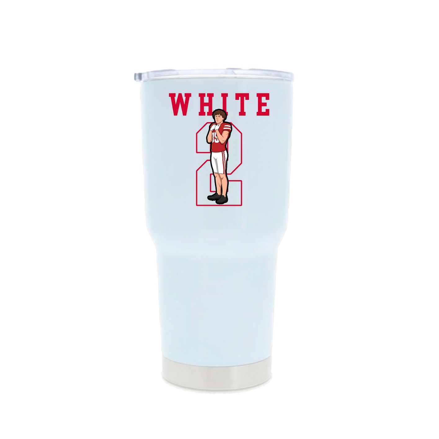 30oz Stainless Steel Tumbler — Shirsey in White