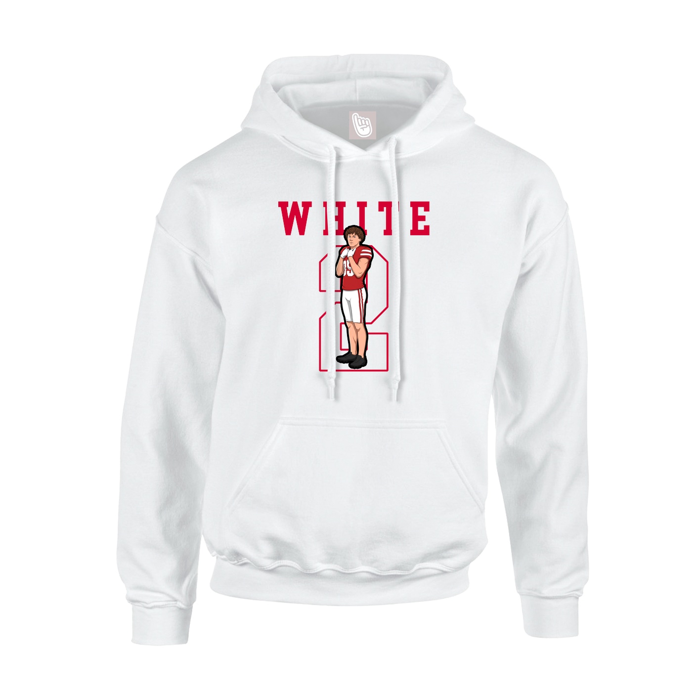 Youth Hoodie — Shirsey in White