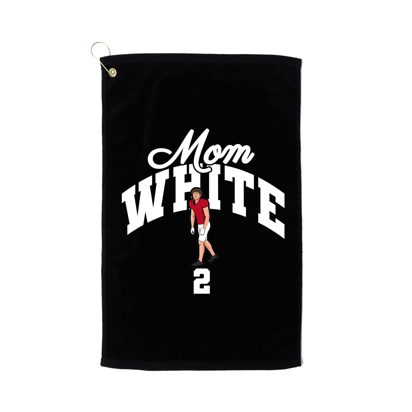 Golf Towel — Mothers Day Arch in Black