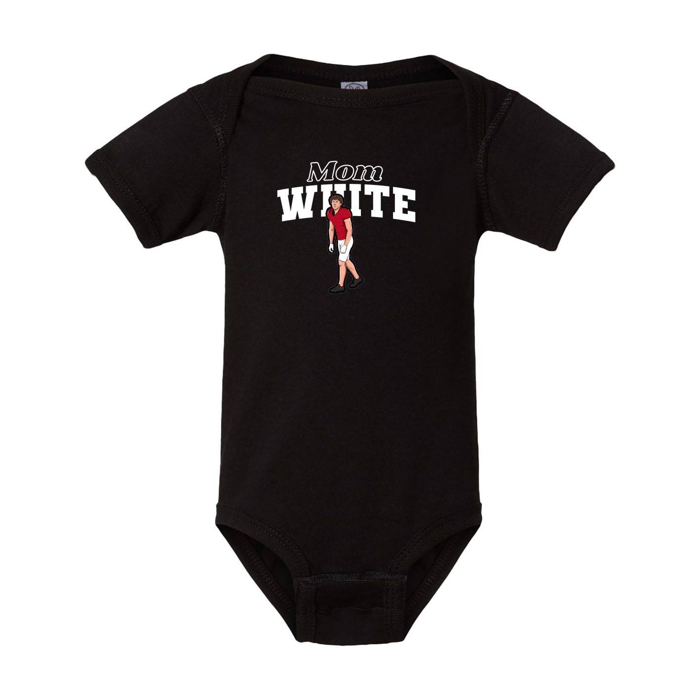 Baby Onesie — Mothers Day Block in Black