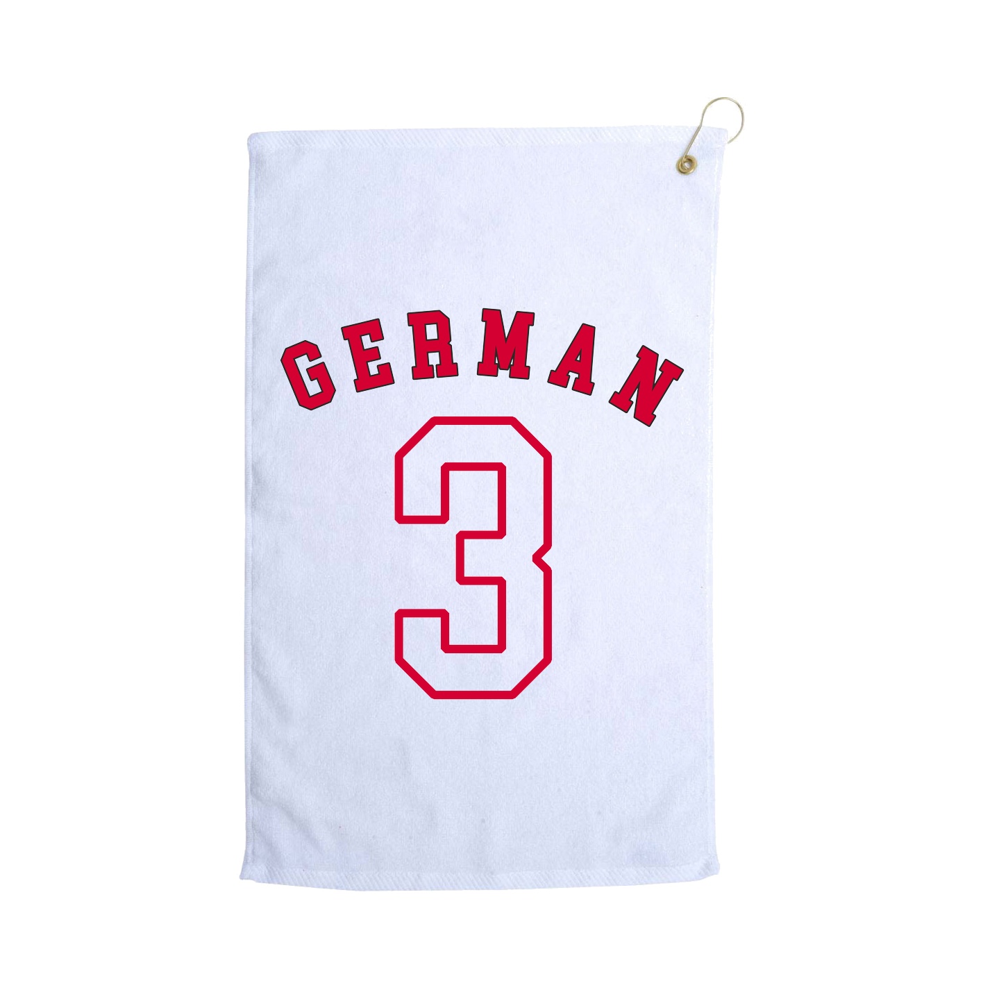 Golf Towel — Shirsey Arch in White