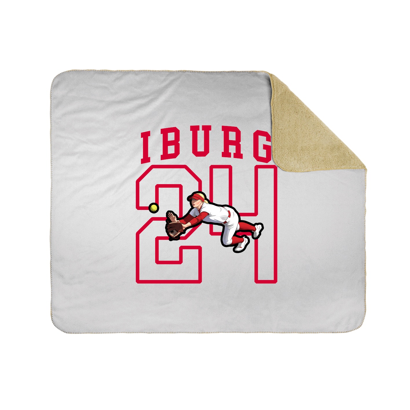 Throw Blanket — Shirsey in White