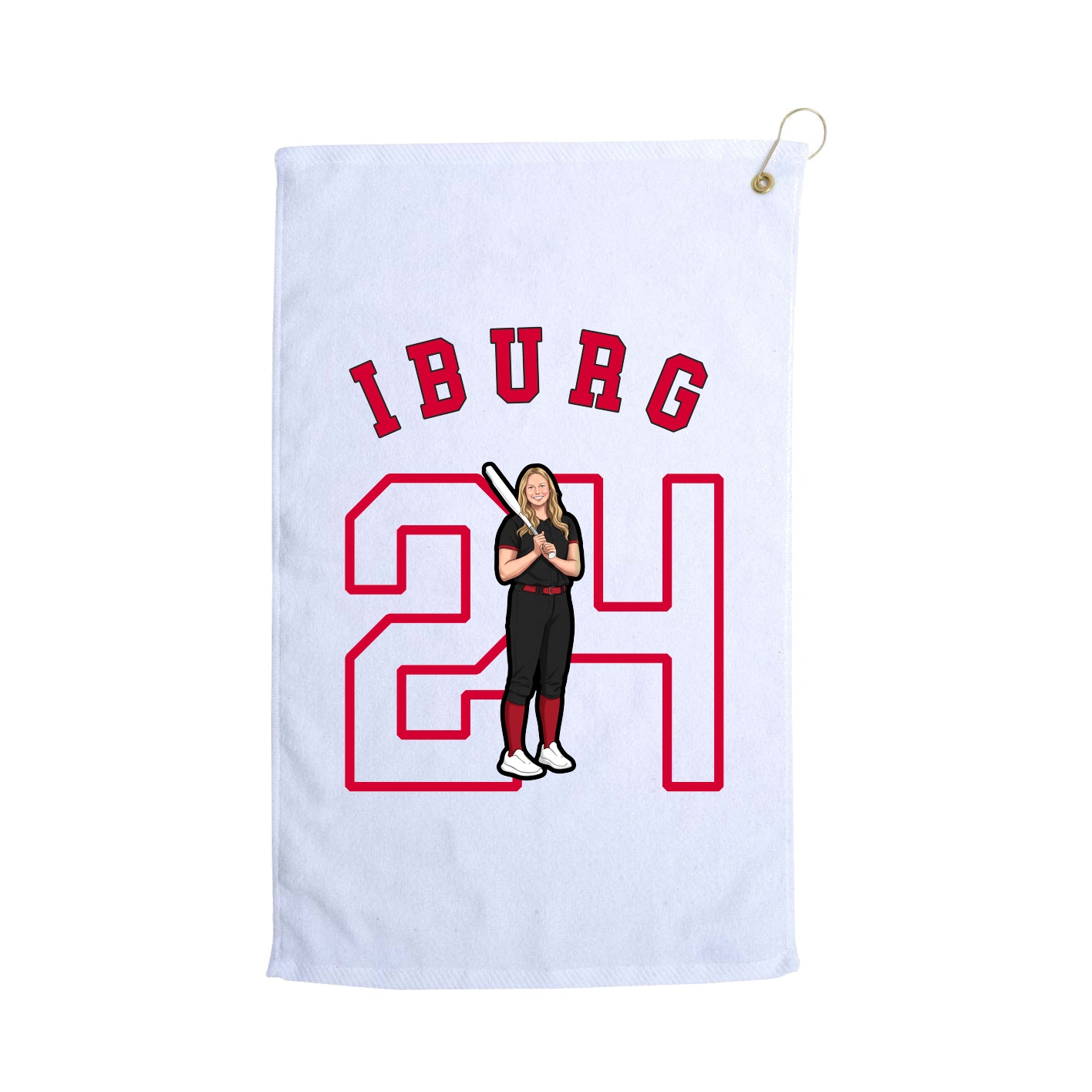 Golf Towel — Shirsey Arch in White