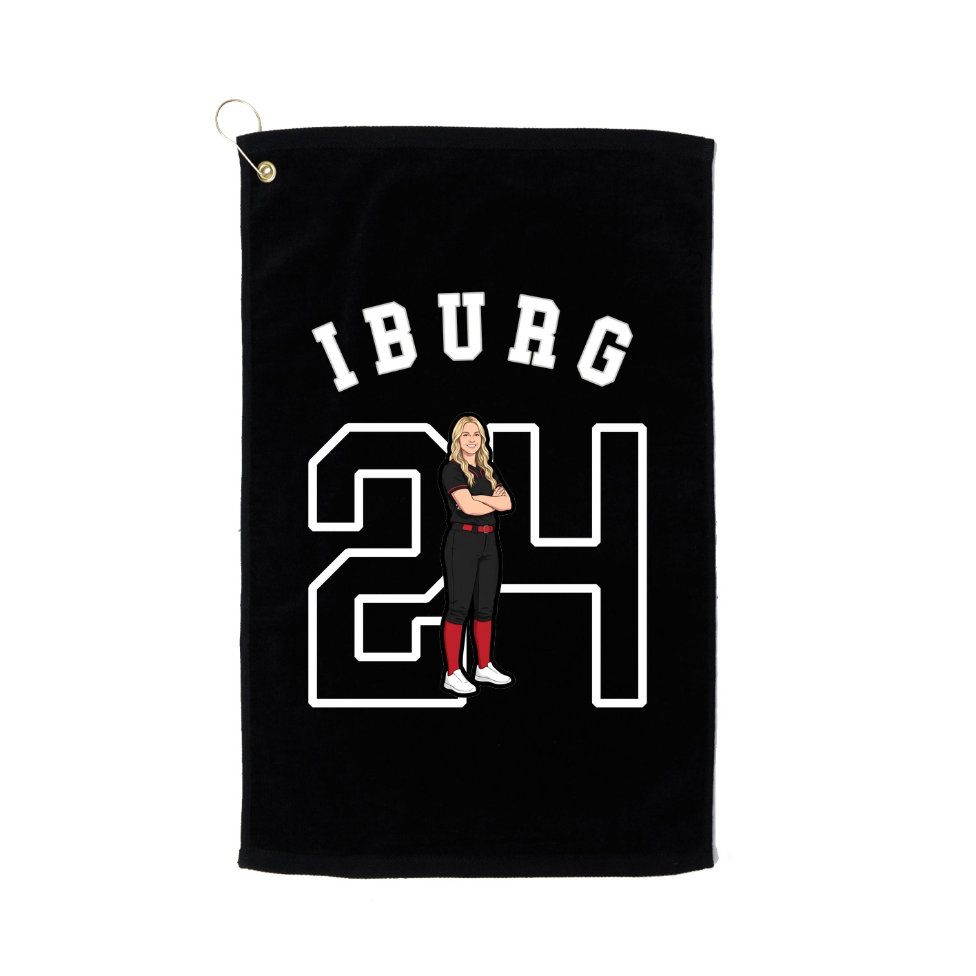 Golf Towel — Shirsey Arch in Black