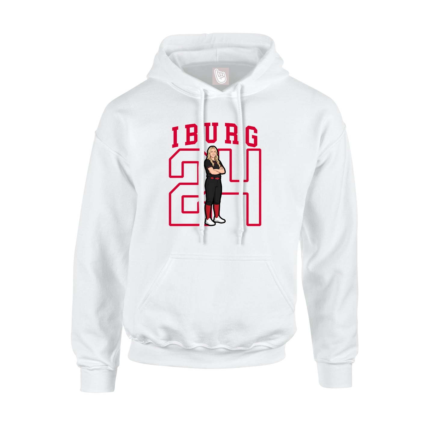 Hoodie — Shirsey in White