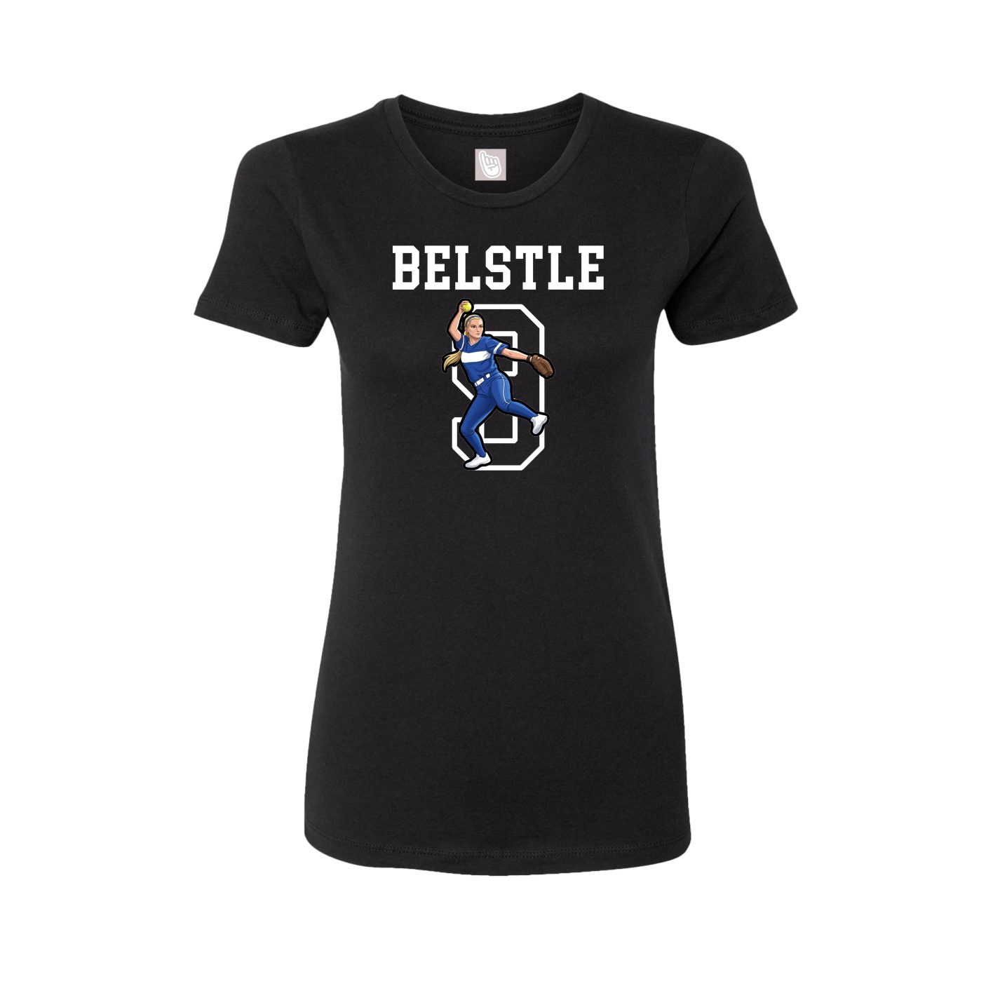 Fitted Women's Tee — Shirsey in Black