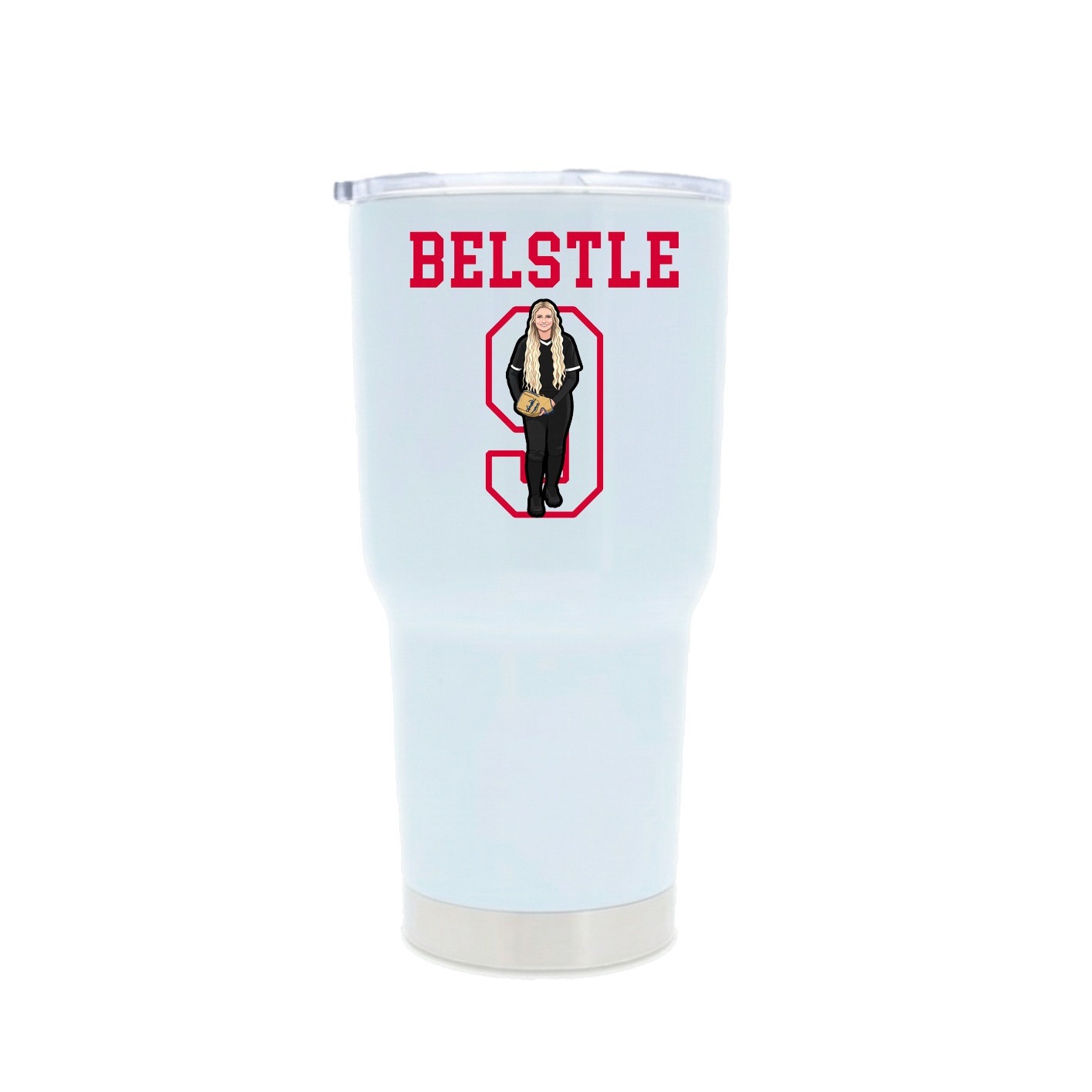 30oz Stainless Steel Tumbler — Shirsey in White