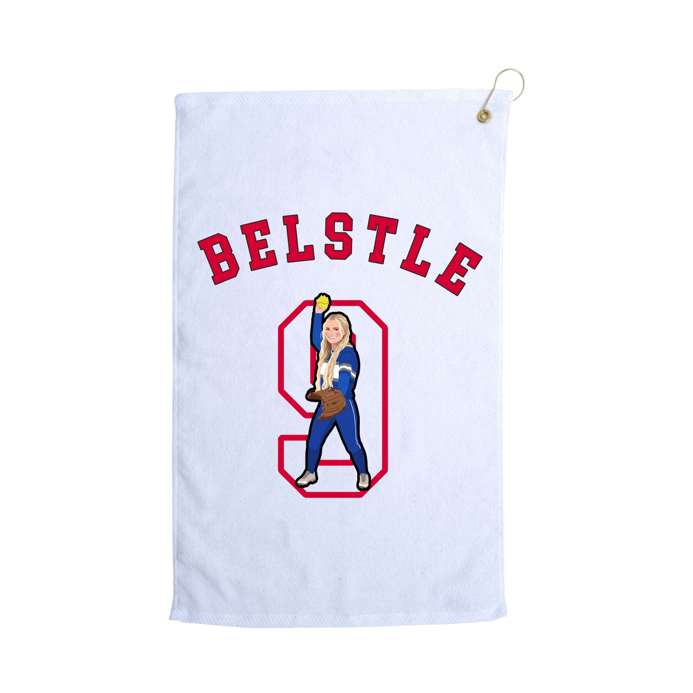 Golf Towel — Shirsey Arch in White