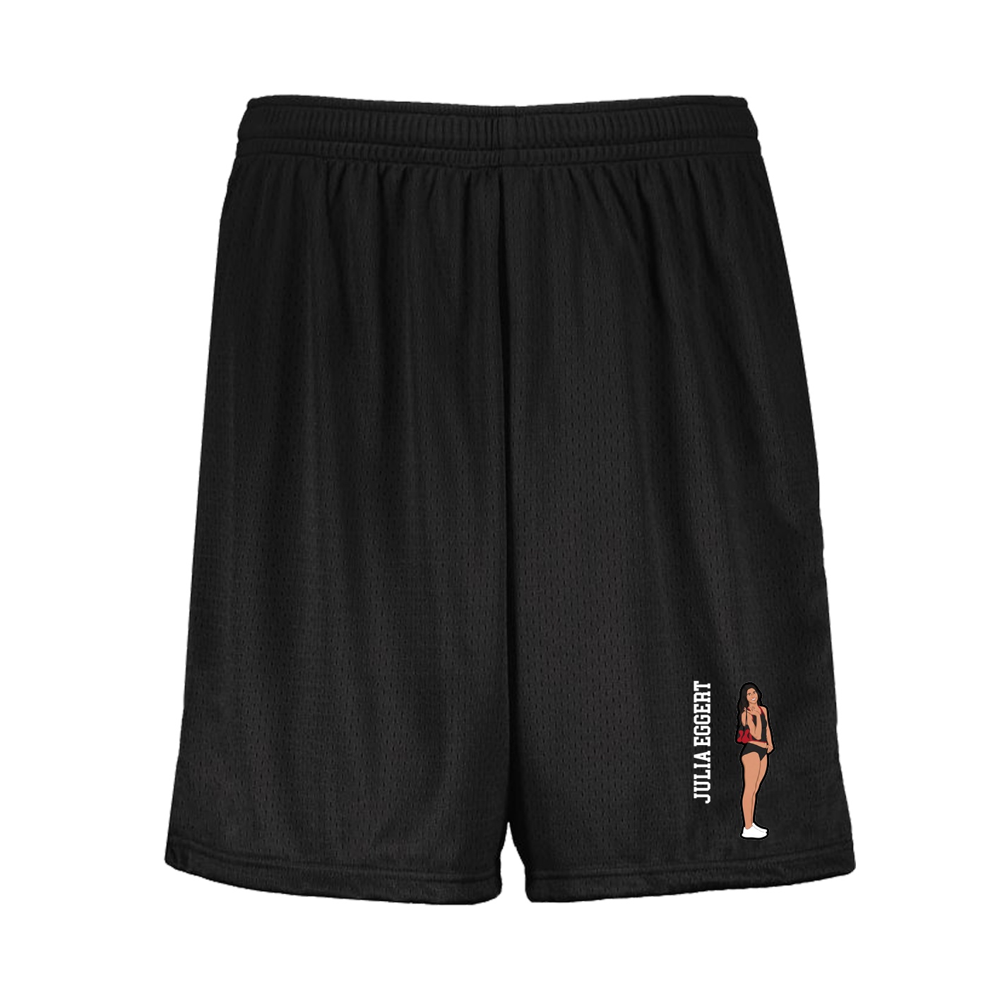 Shorts — Name Vertical in Black