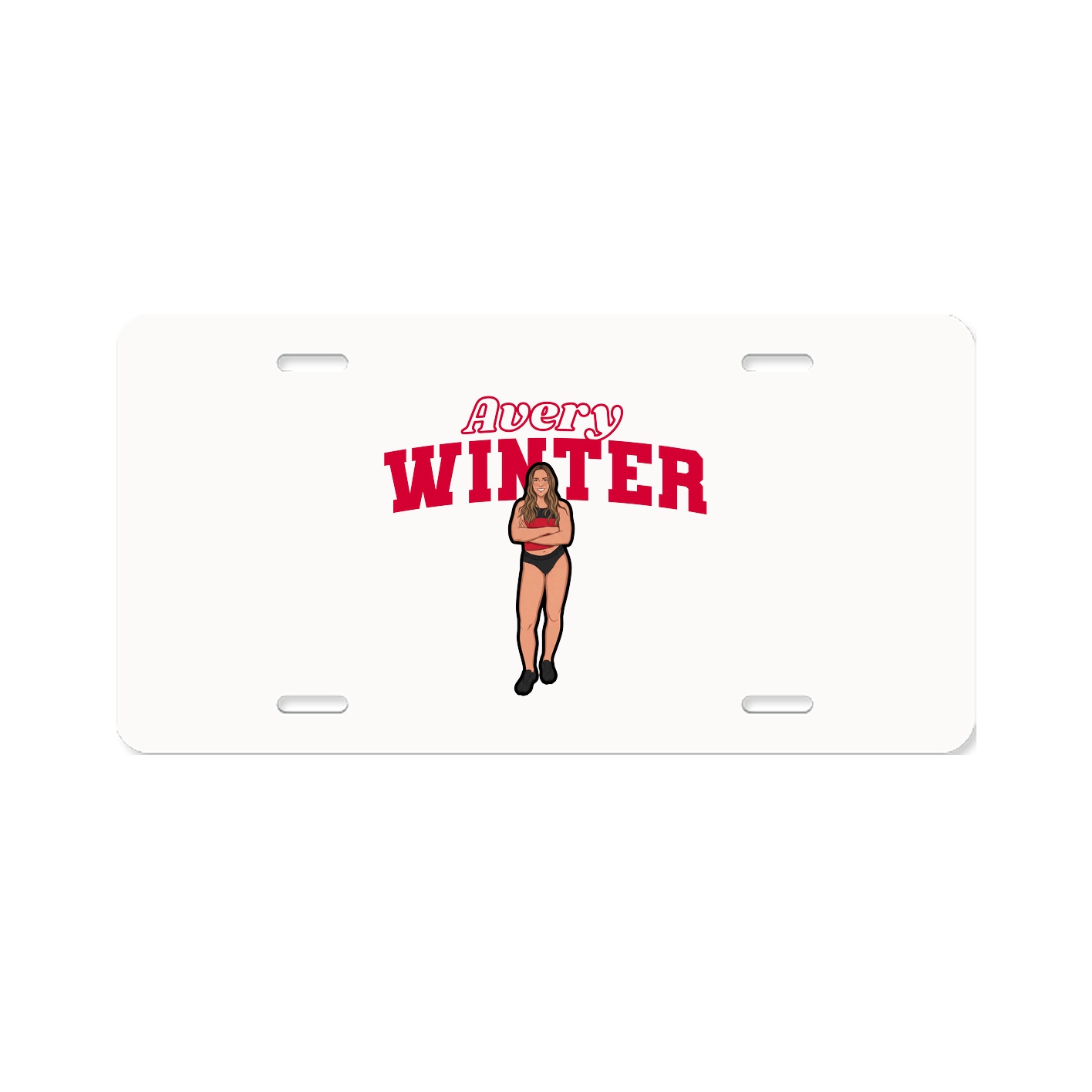License Plate — Name Arch in Classic