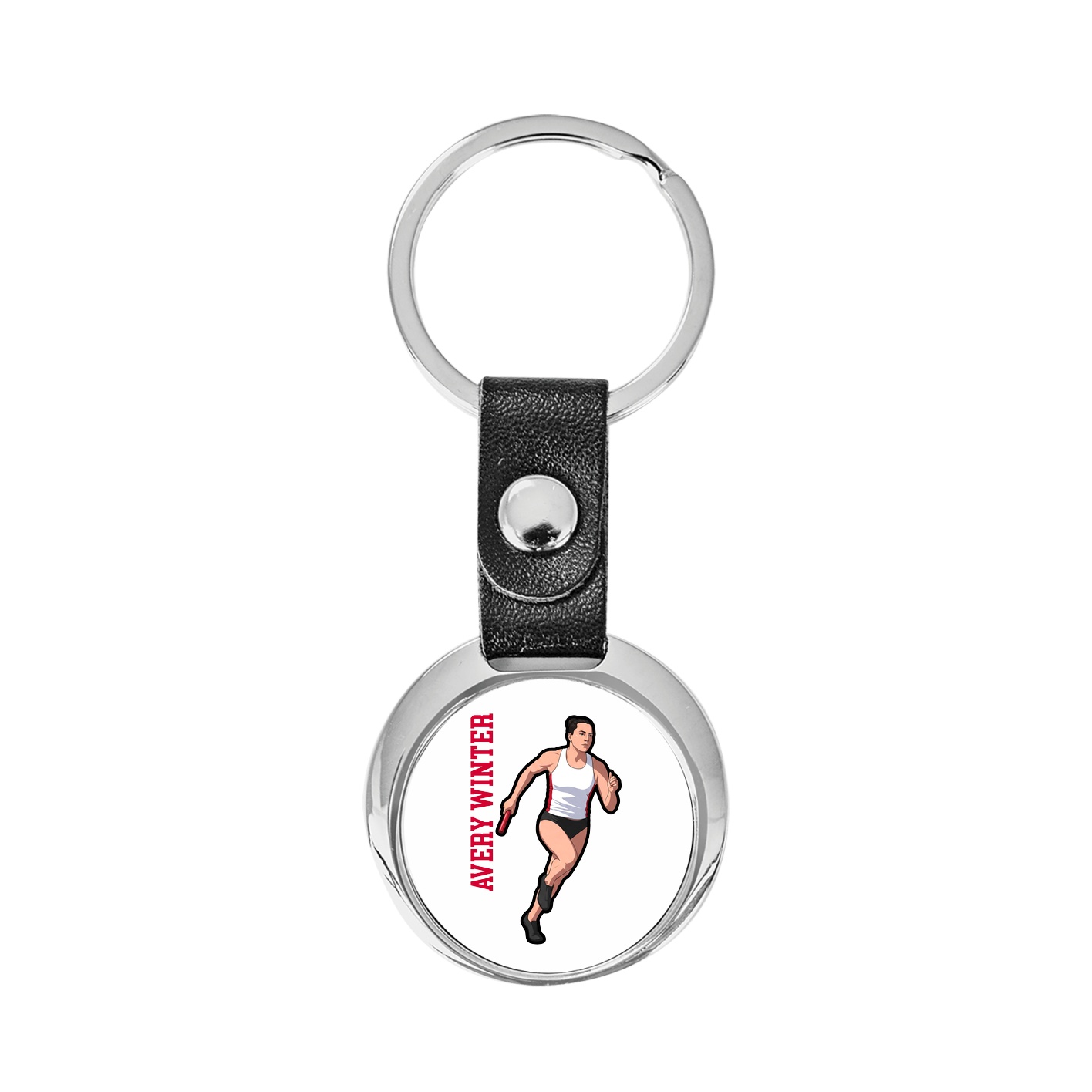 Key Chain — Name Vertical in Classic