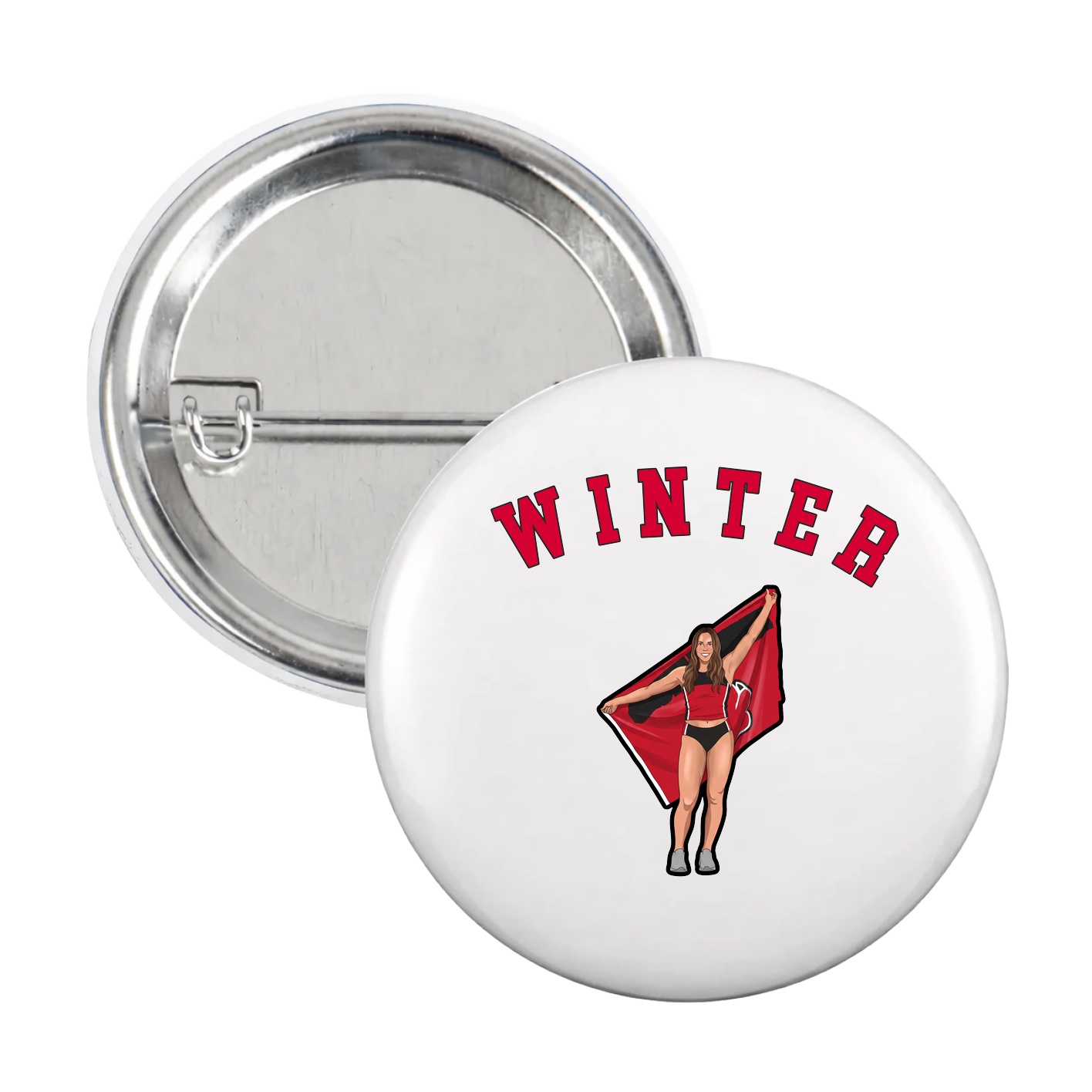 Game Day Button — Shirsey Arch in White