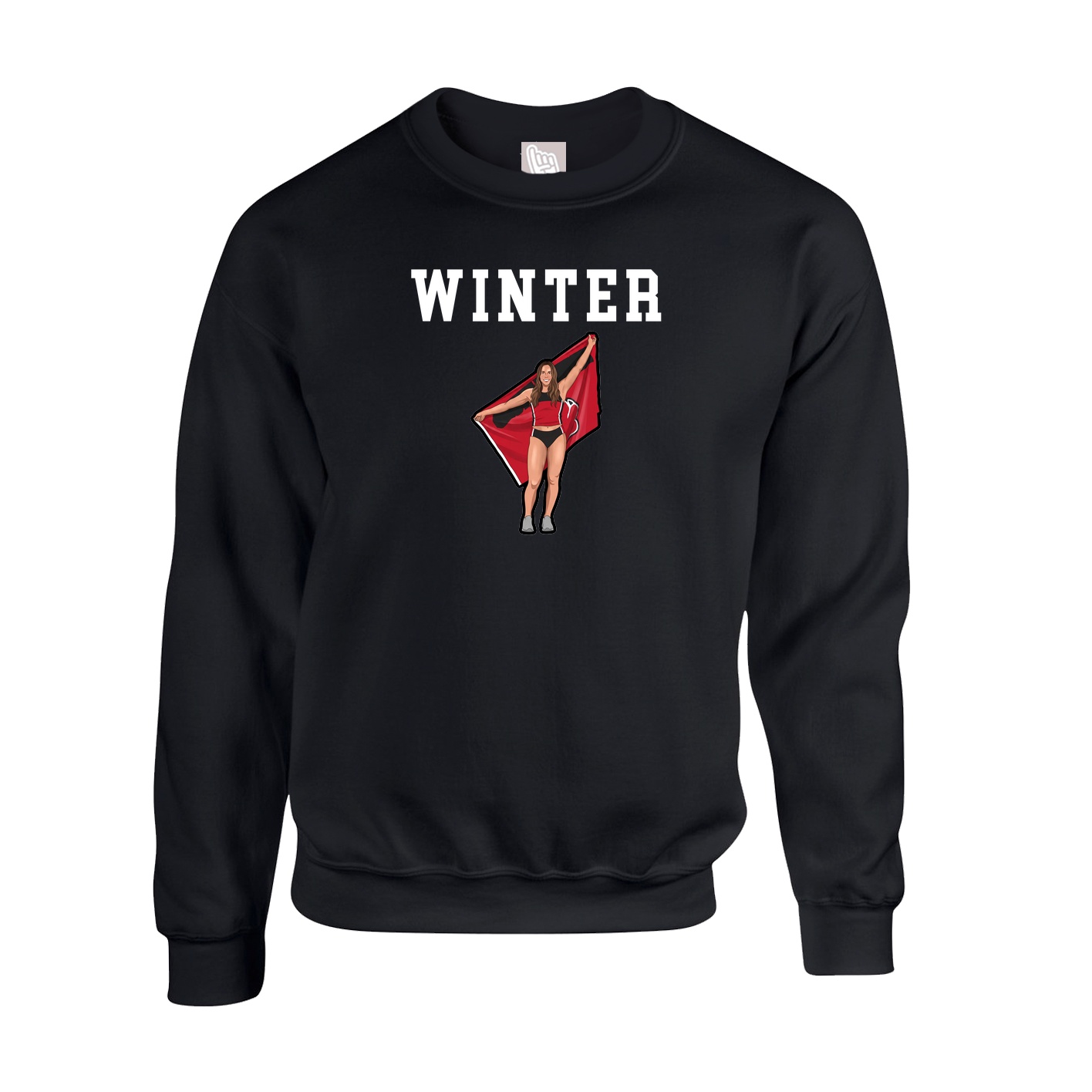 Fleece Crew — Shirsey in Black