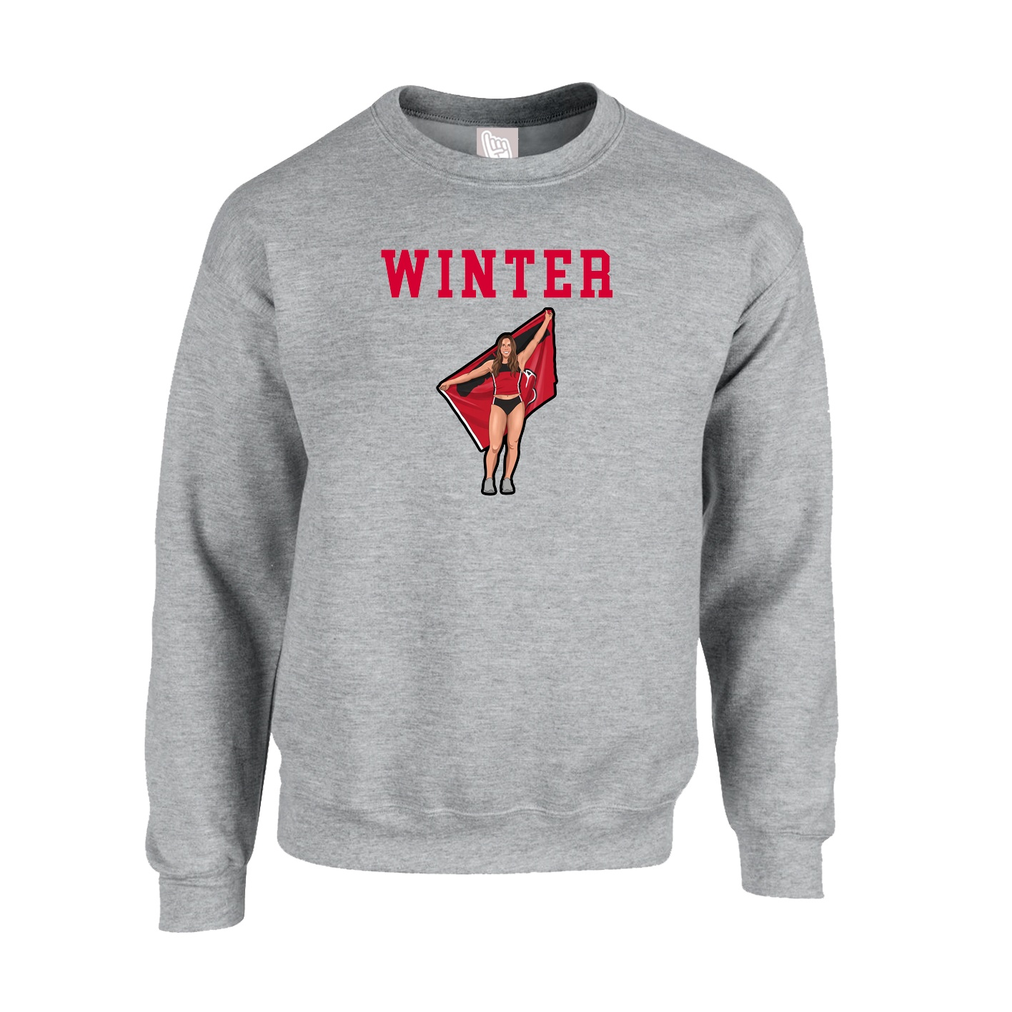 Fleece Crew — Shirsey in Grey