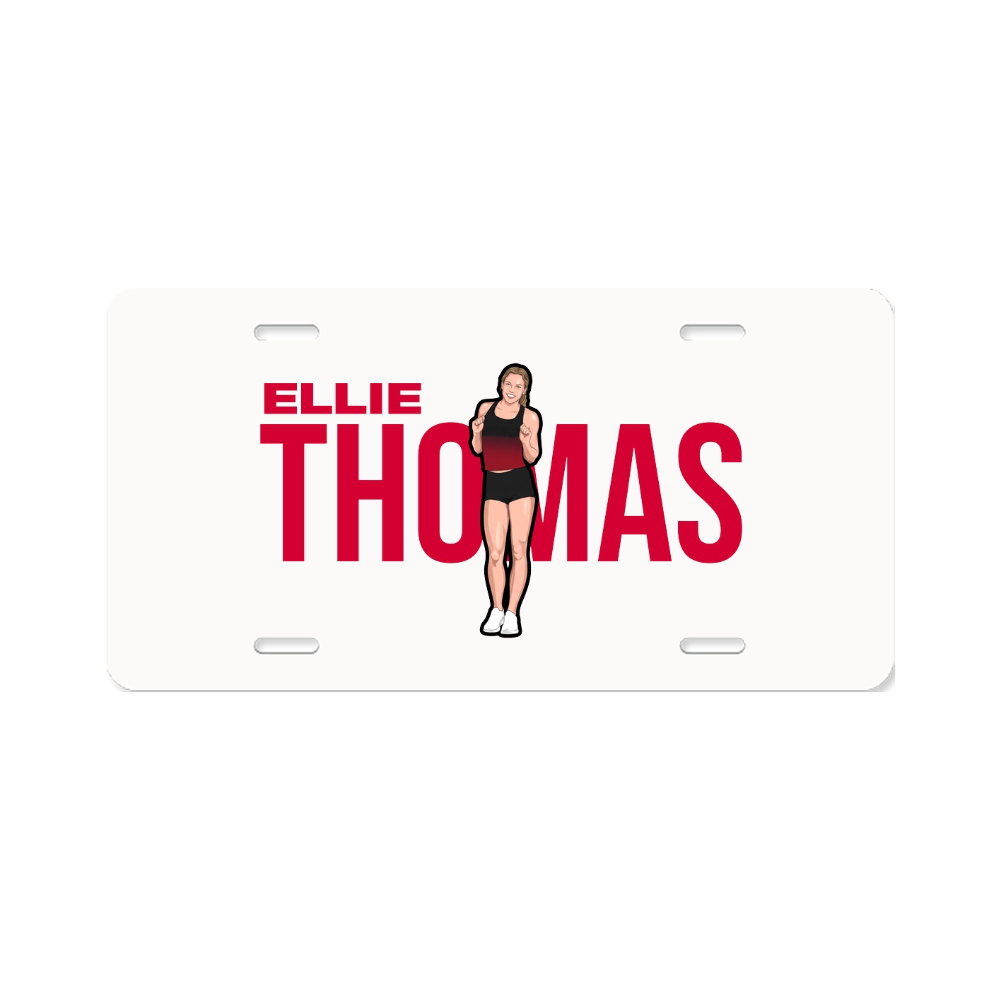 License Plate — Player Name in Classic