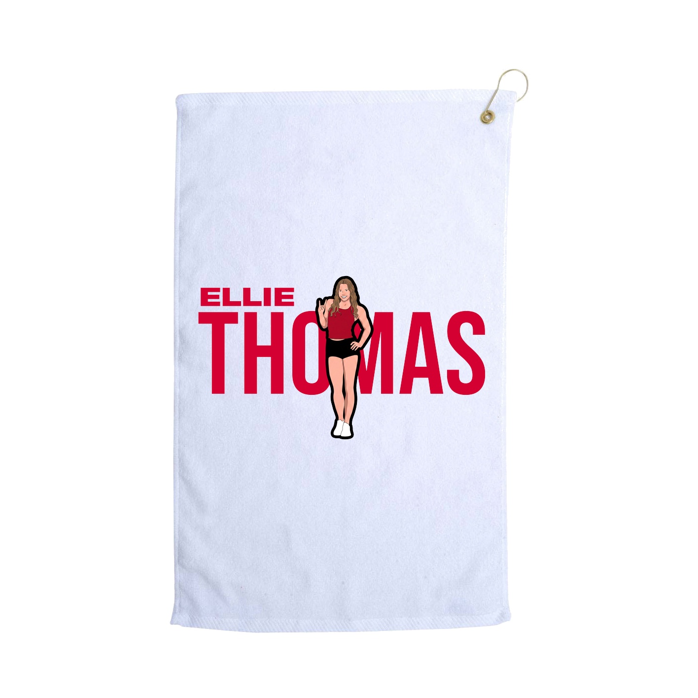 Golf Towel — Player Name in White