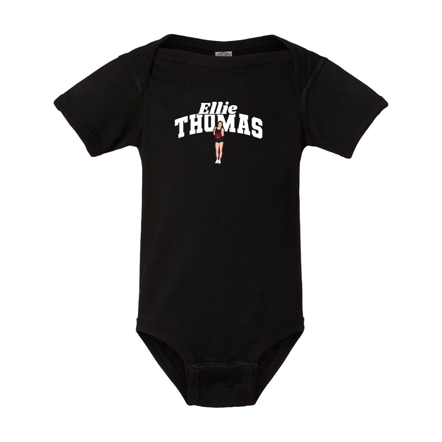 Baby Onesie — Signature Arch in Black