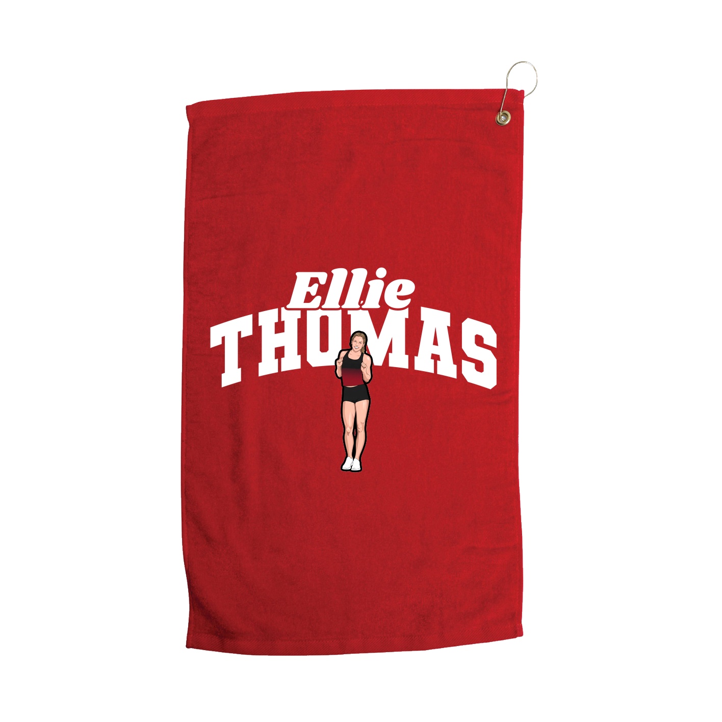 Golf Towel — Signature Arch in Red