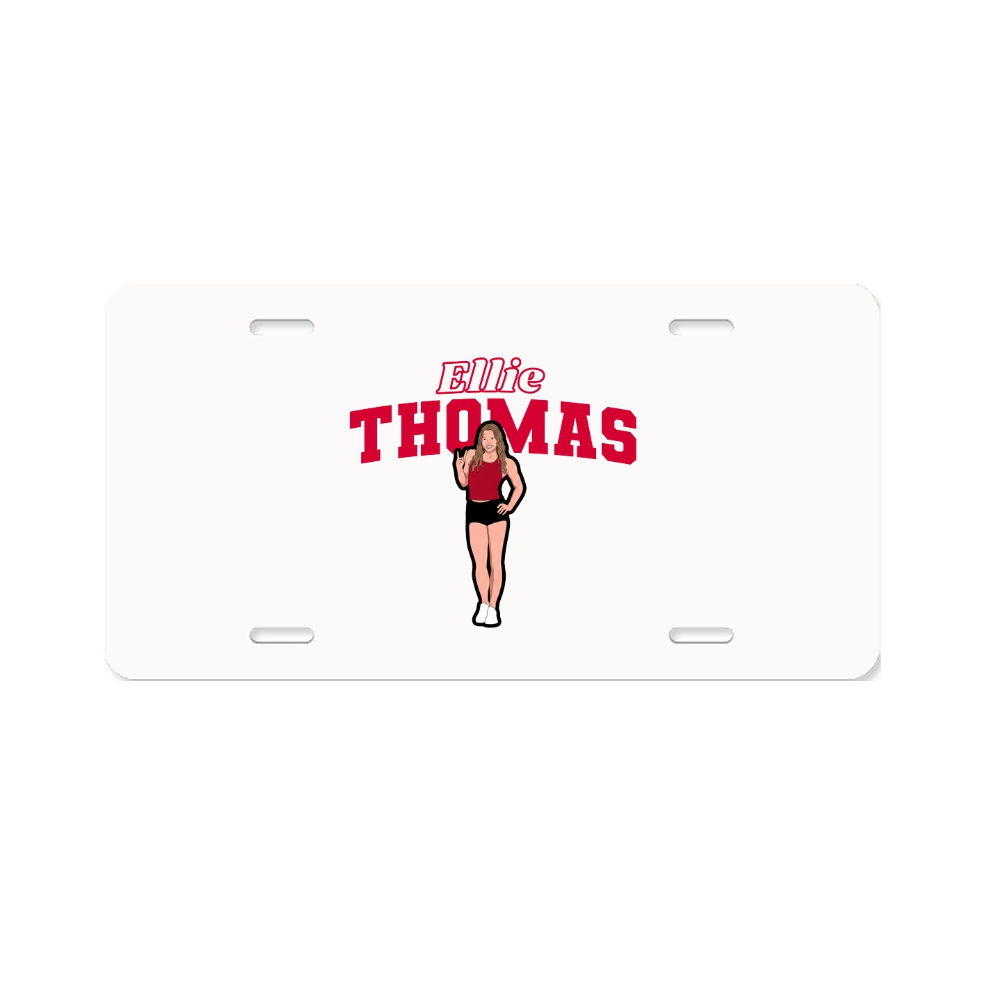 License Plate — Name Arch in Classic