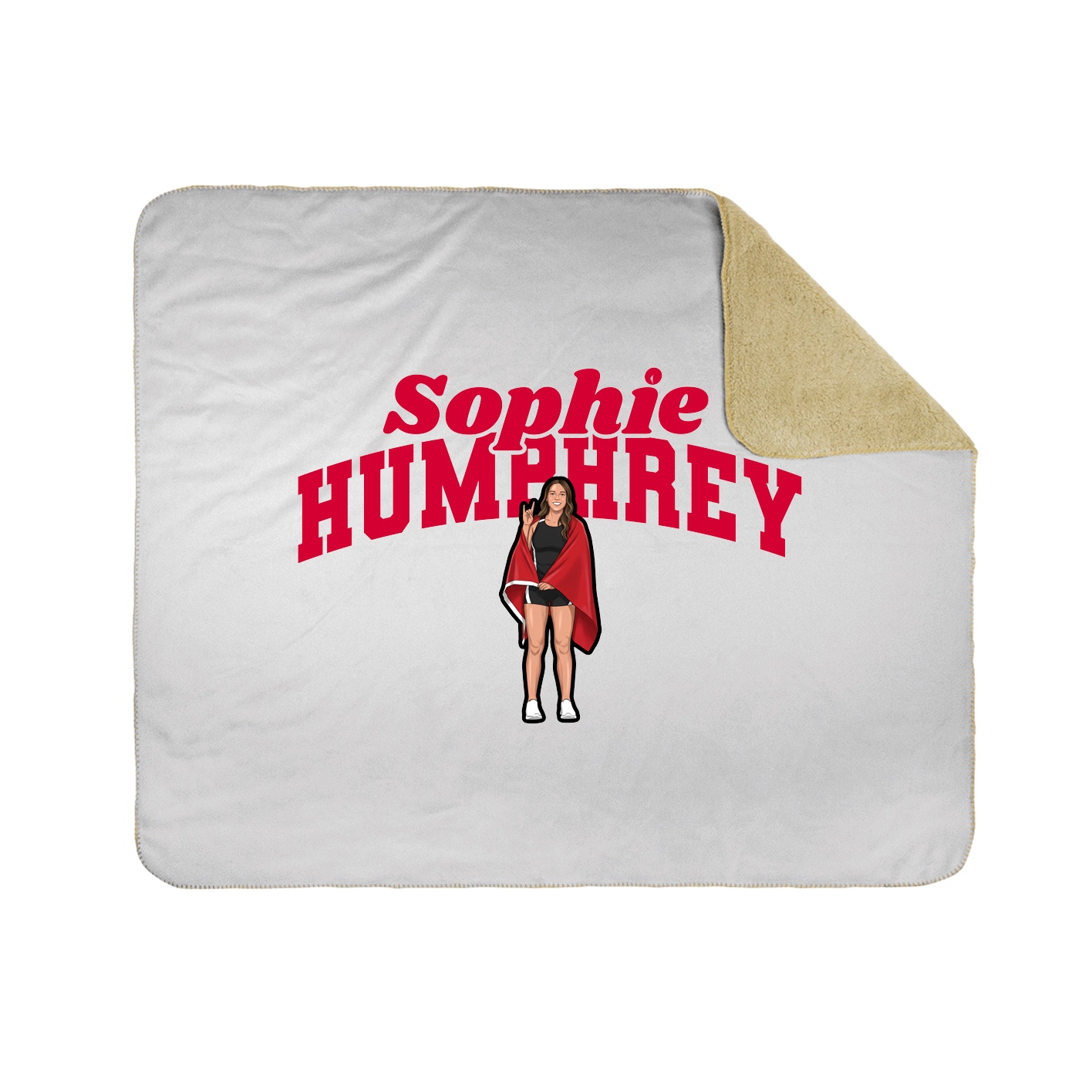 Throw Blanket — Signature Arch in White