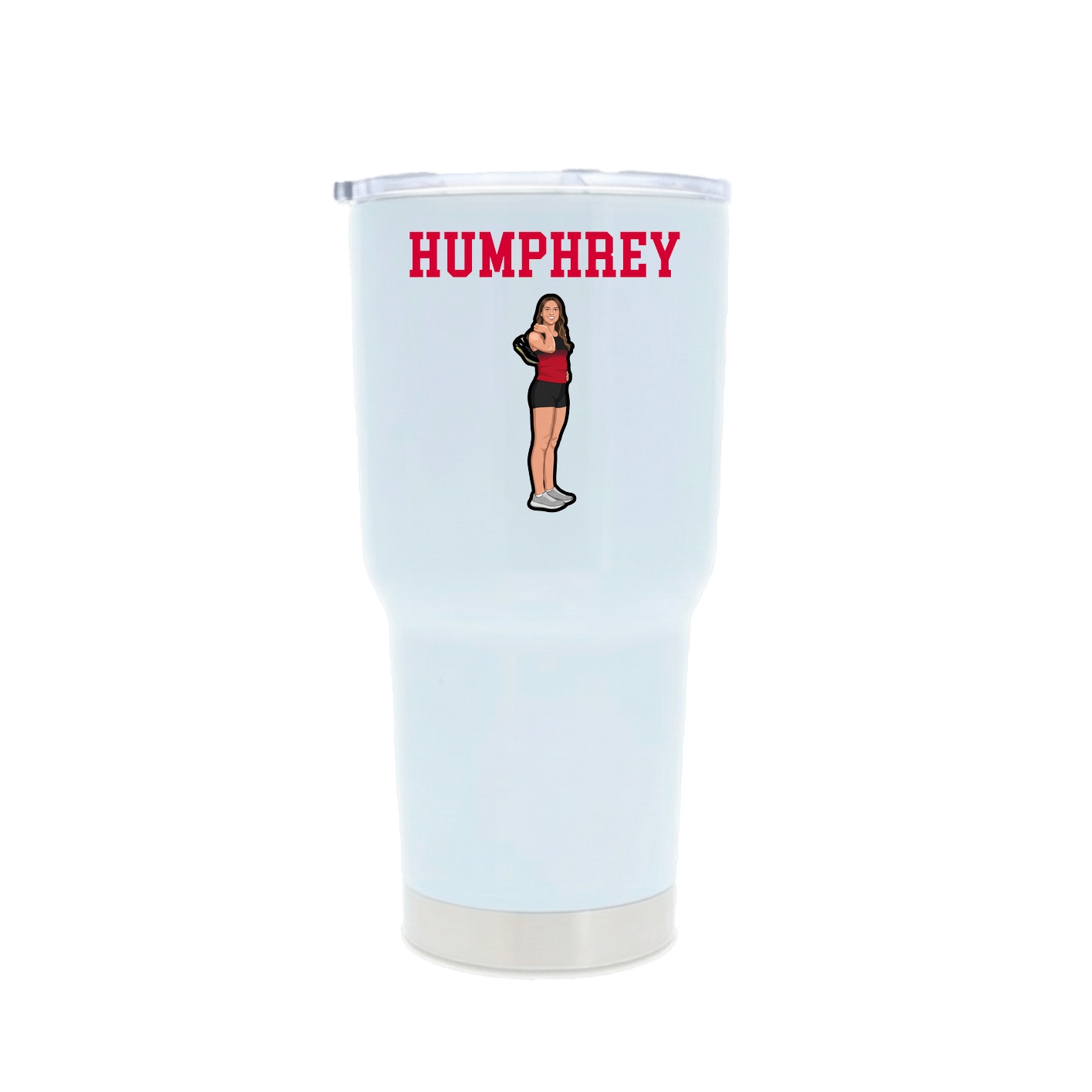30oz Stainless Steel Tumbler — Shirsey in White
