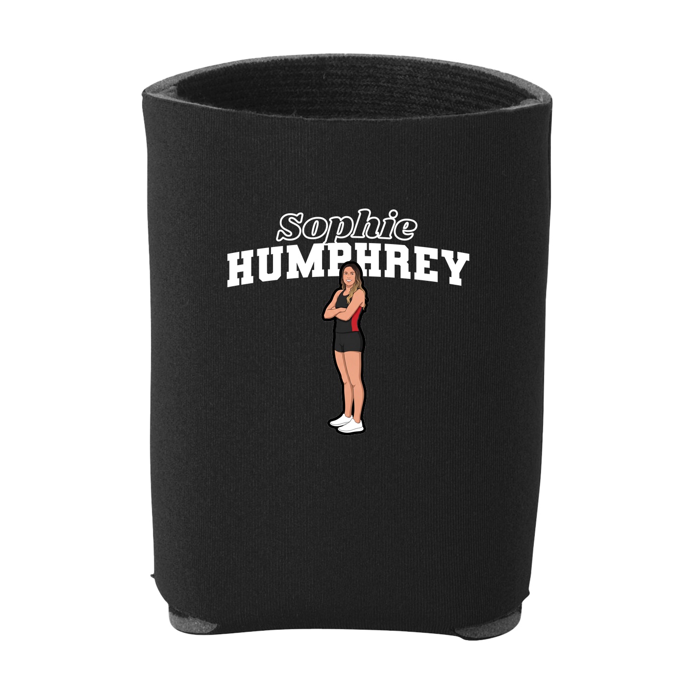 Can Holder — Name Arch in Black