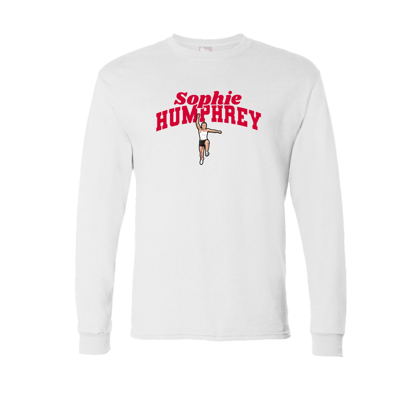 Long Sleeve Tee — Signature Arch in White